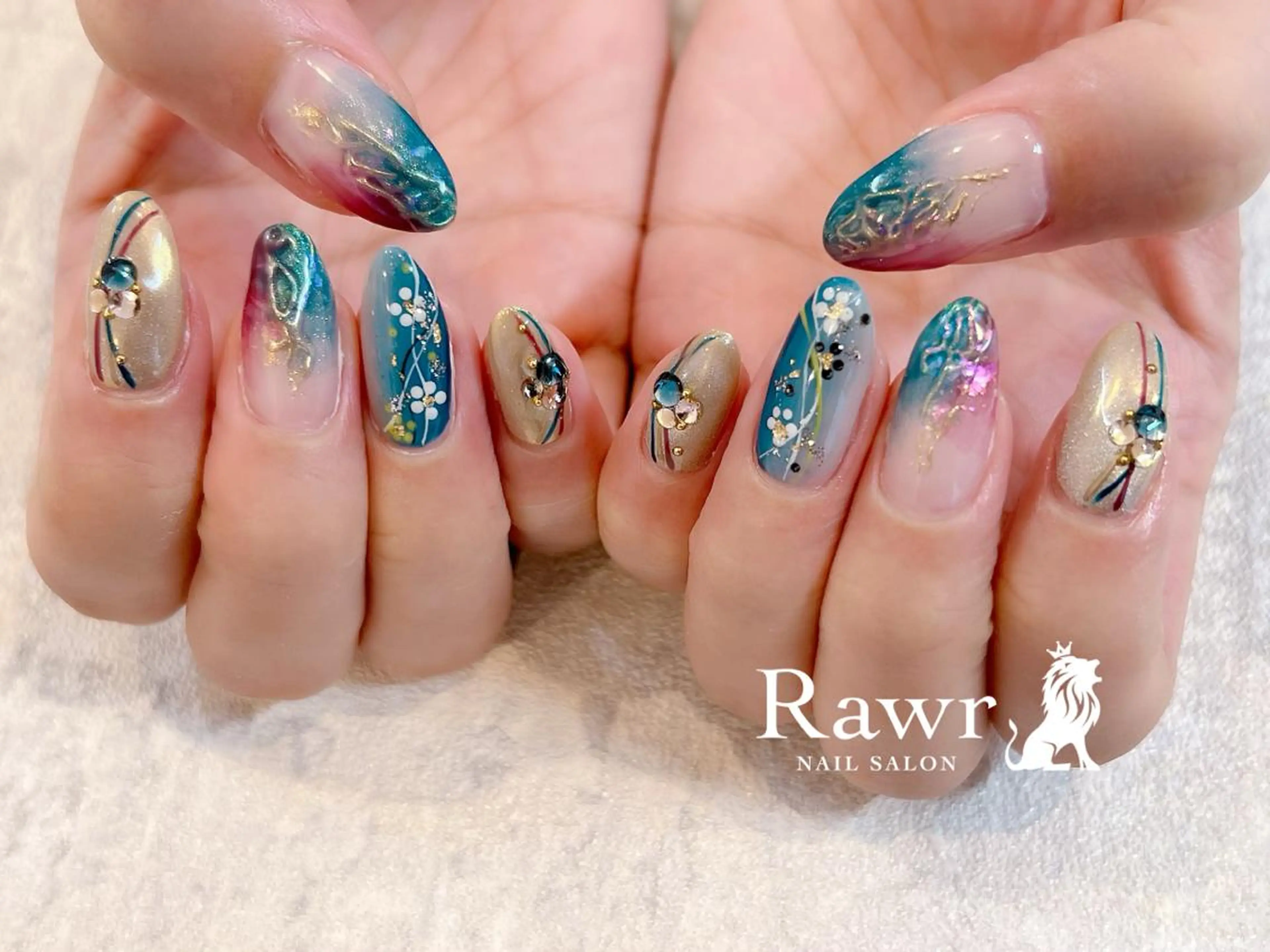 ネイル ハンドネイル Rawr / saoriのネイルデザイン
