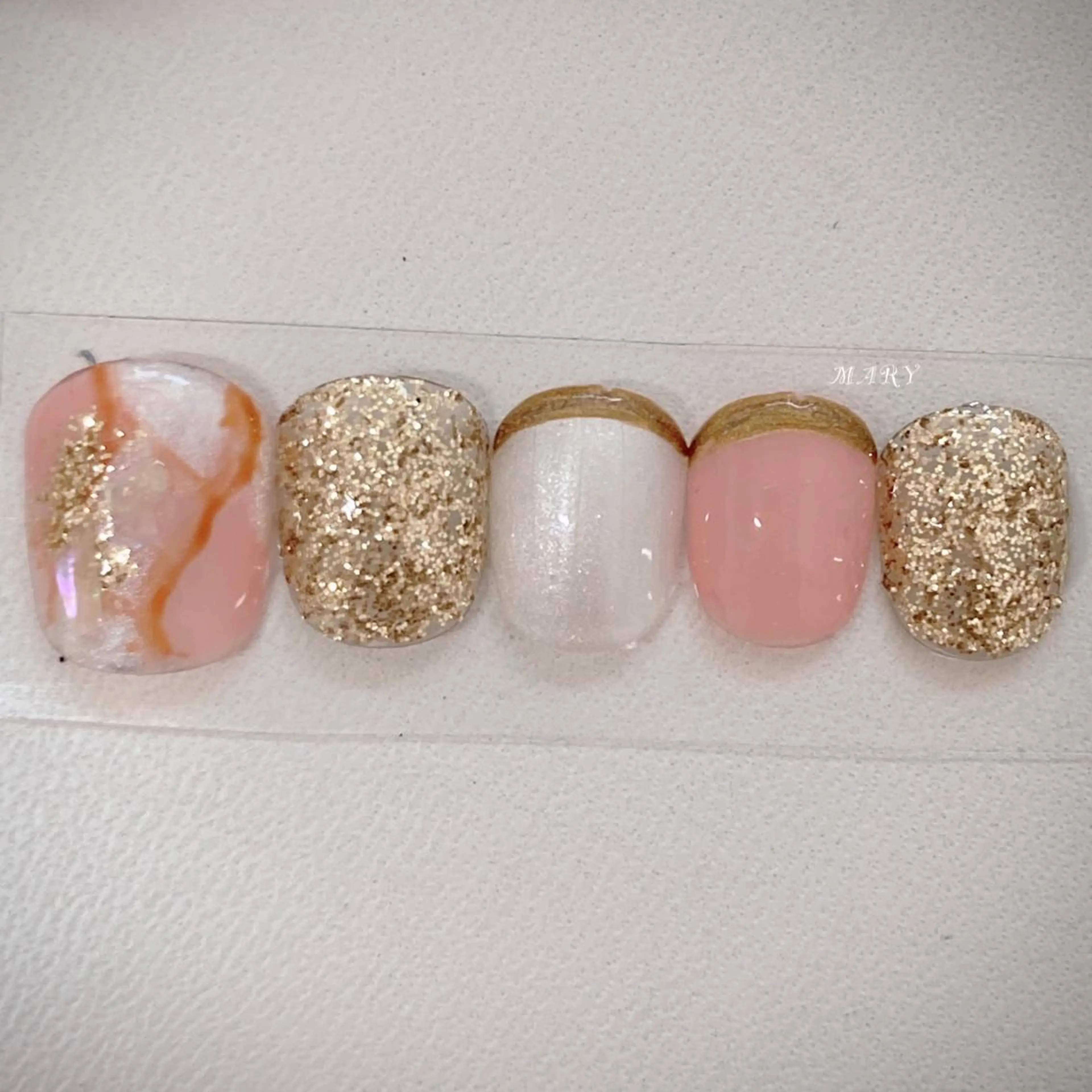 ネイル フットネイル ニュアンスネイル ワンカラーネイル ピンク フットネイル Mary nail所属・Mary nail .narumiのネイルデザイン