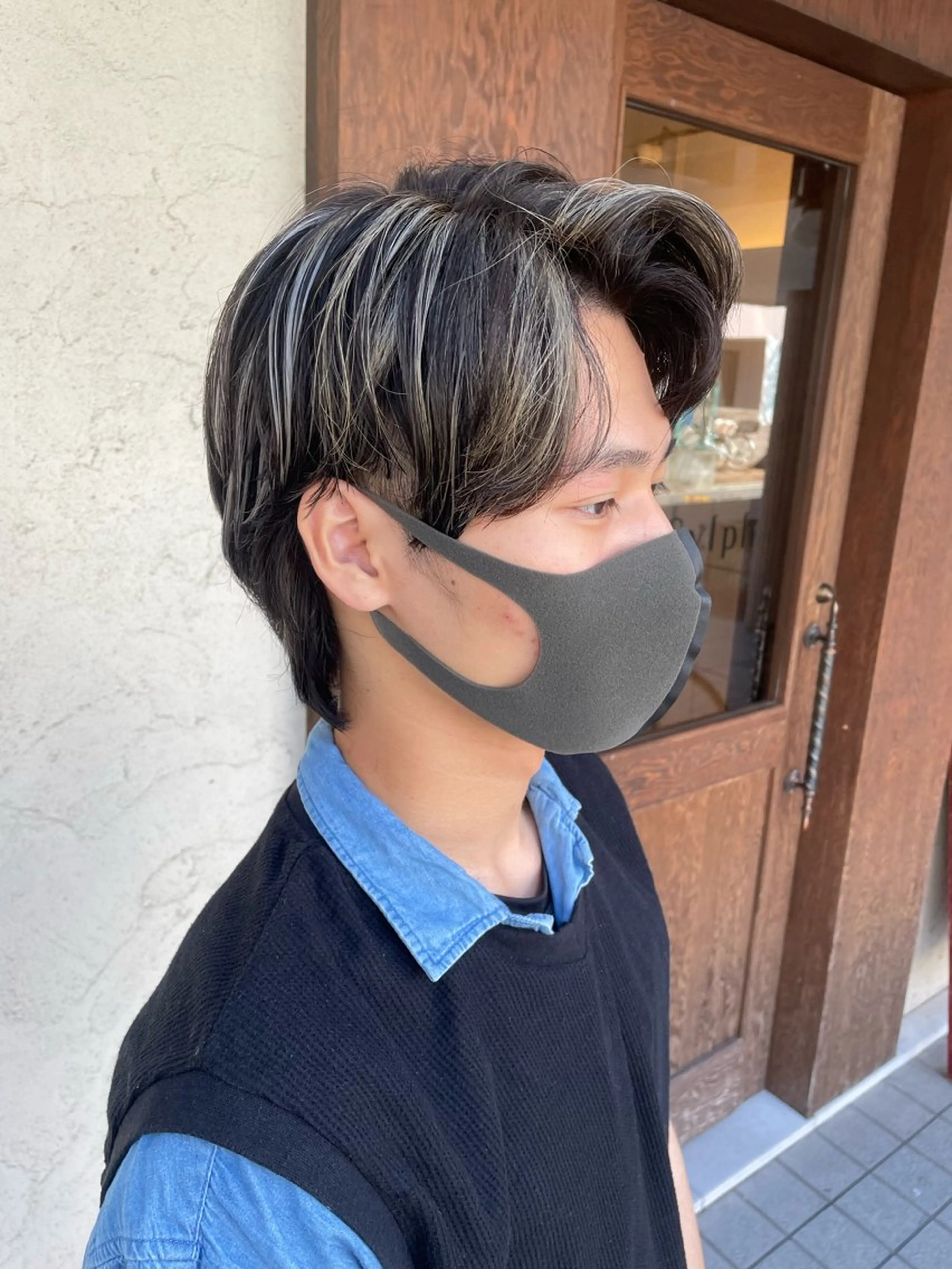 ショート カラー メンズ カット ヘアカラー 前川 万都里のヘアスタイル