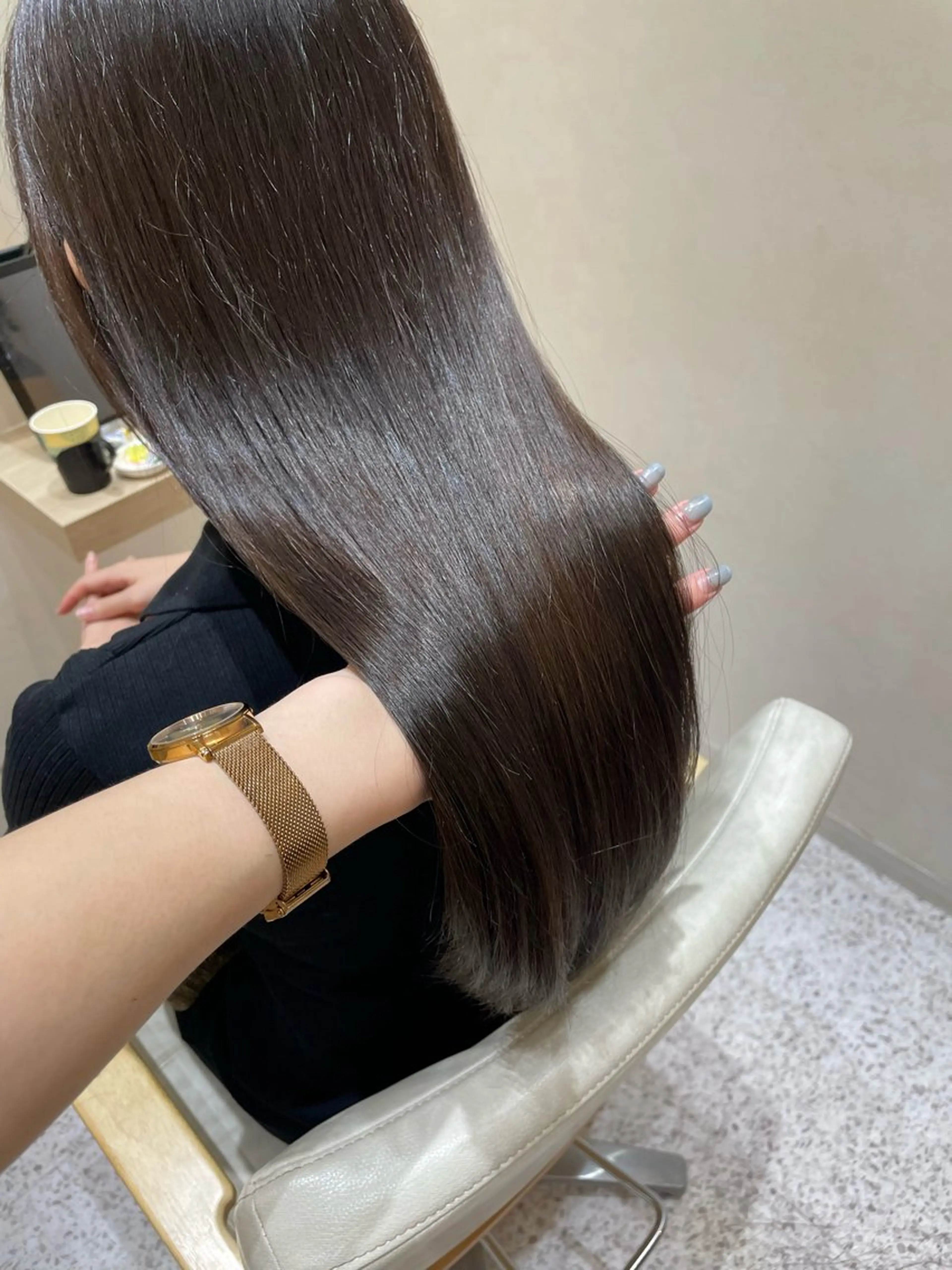 ロング 髪質改善 トリートメント ヘアカラー トリートメント 髪質改善カラー💛 菜のはのヘアスタイル
