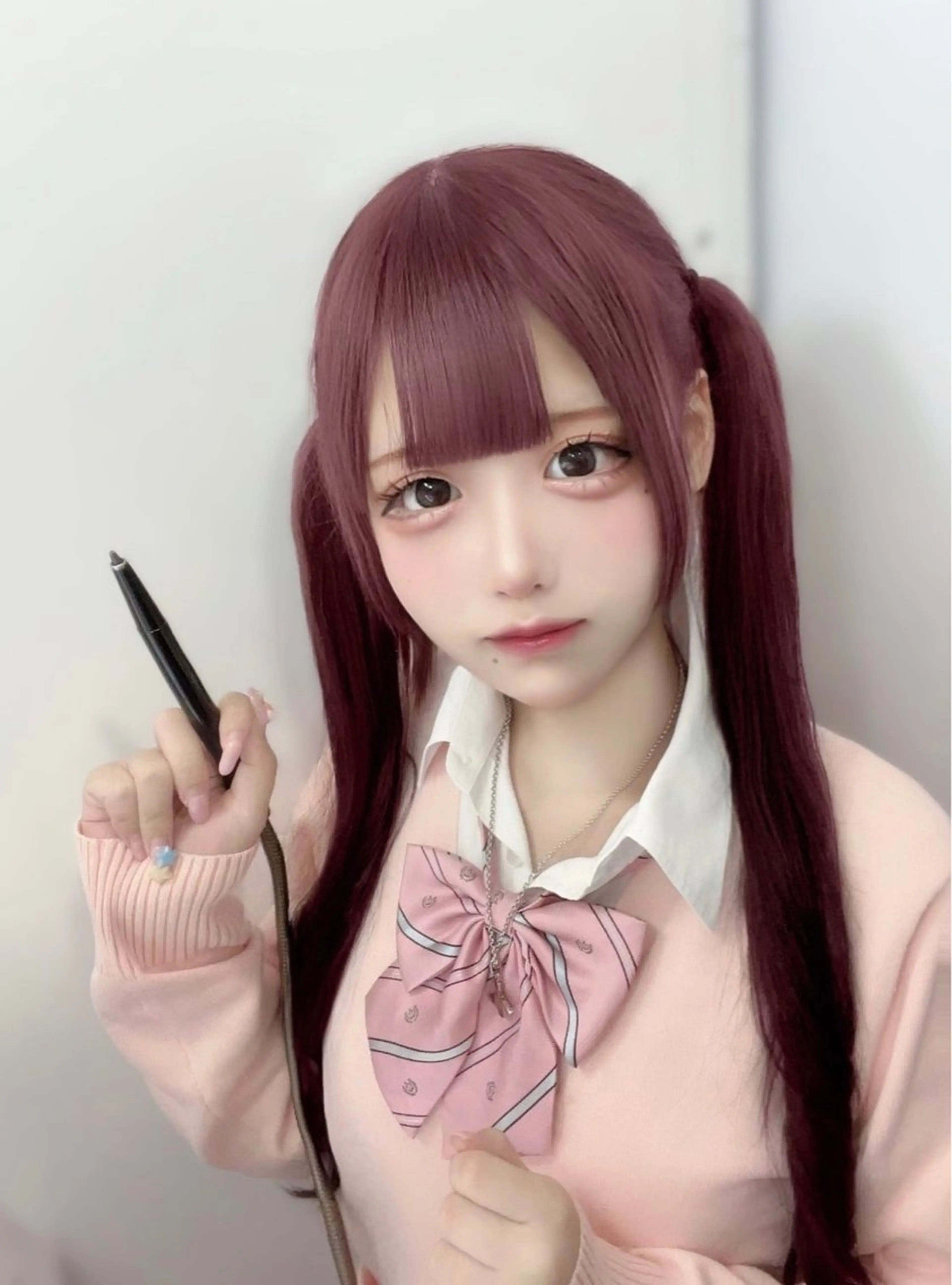 ロング カラー ブラウンカラー レッドカラー レッドブラウン エクステ 髪質改善 カット エクステ ハイトーンエクステ 🎩カズキ🎩のヘアスタイル