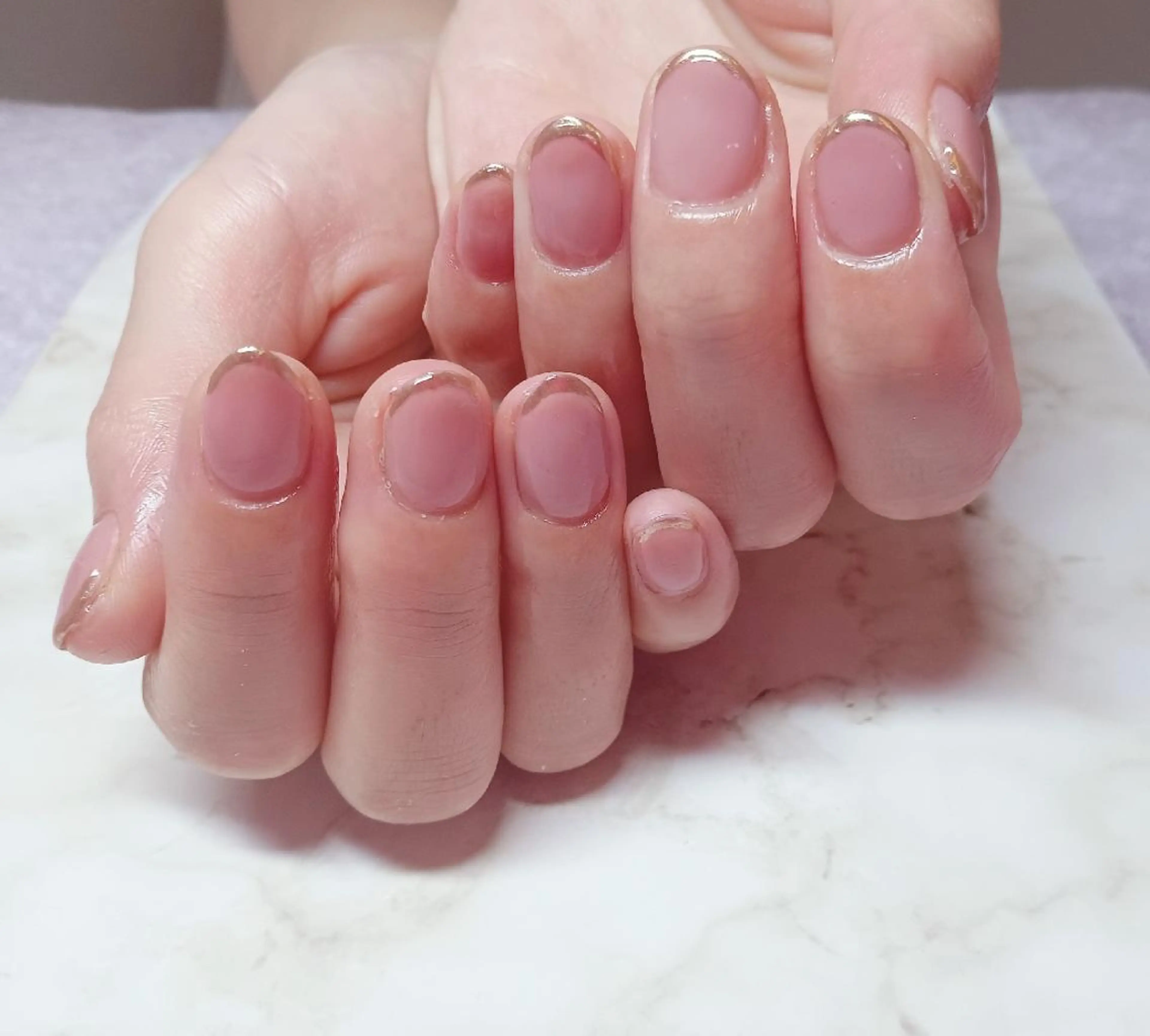 ネイル フレンチネイル ミラーネイル ハンドネイル Nail Salon macherieのネイルデザイン