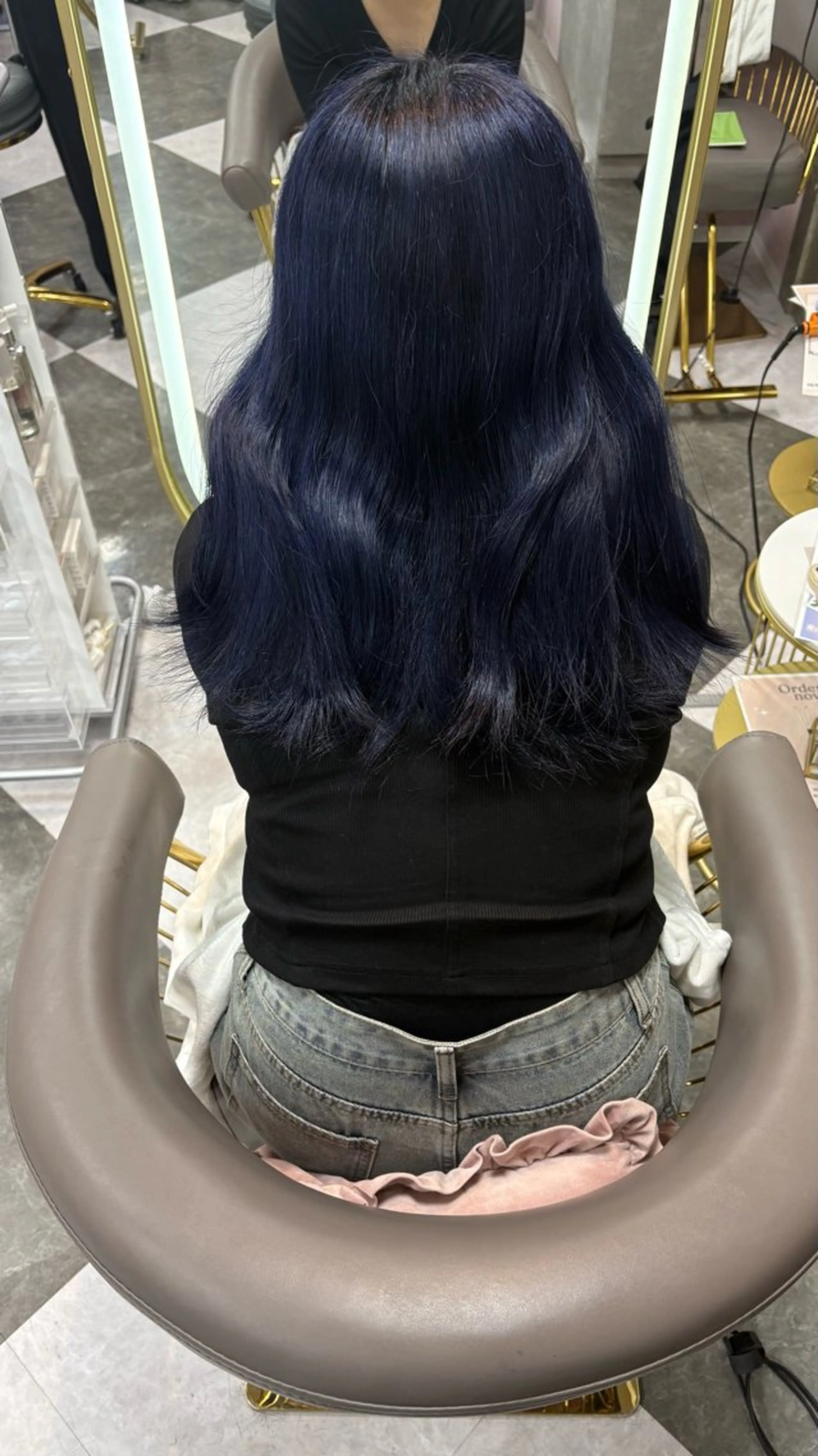 ロング カラー ガルボヘアー心斎橋所属・プルエクステ/プルシ ールエクステ/地雷系のヘアスタイル
