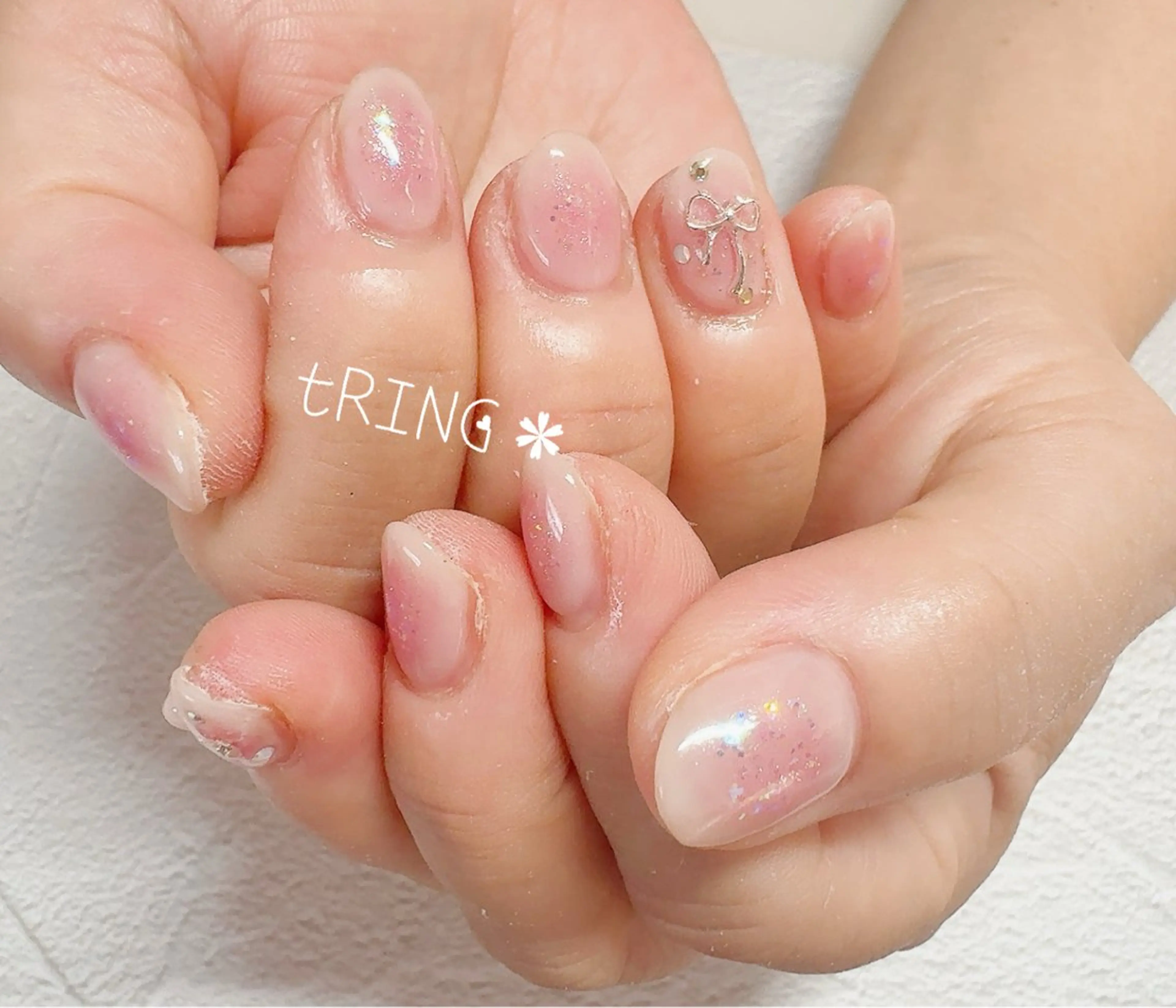 ネイル ハンドネイル tRING＊ しいの木台のネイルデザイン