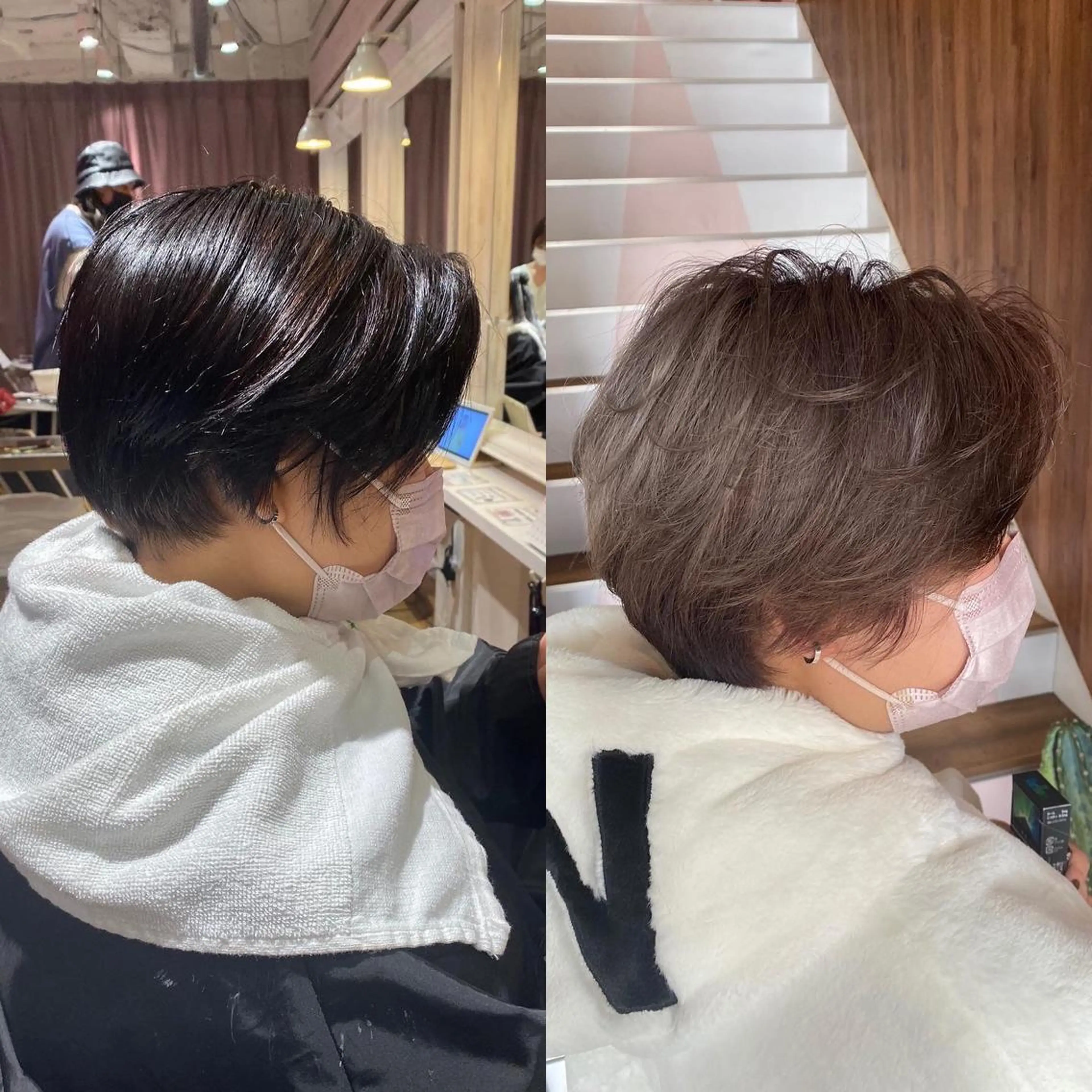ショート アッシュ カット ヘアカラー トリートメント 暗髪透明感カラー/ インナー/小島良太のヘアスタイル