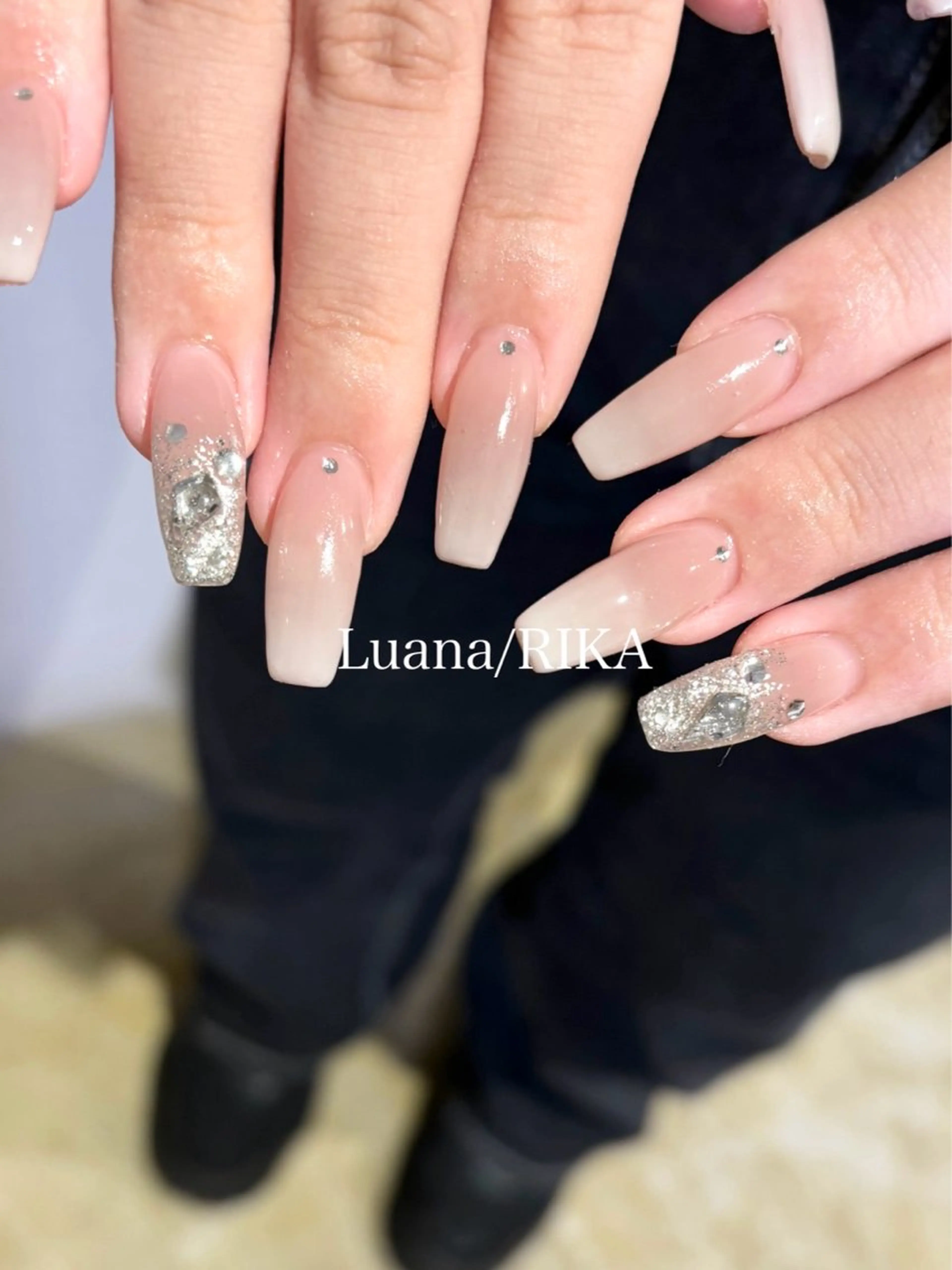 ネイル キラキラネイル ハンドネイル Nail Salon Luana Rikaのネイルデザイン