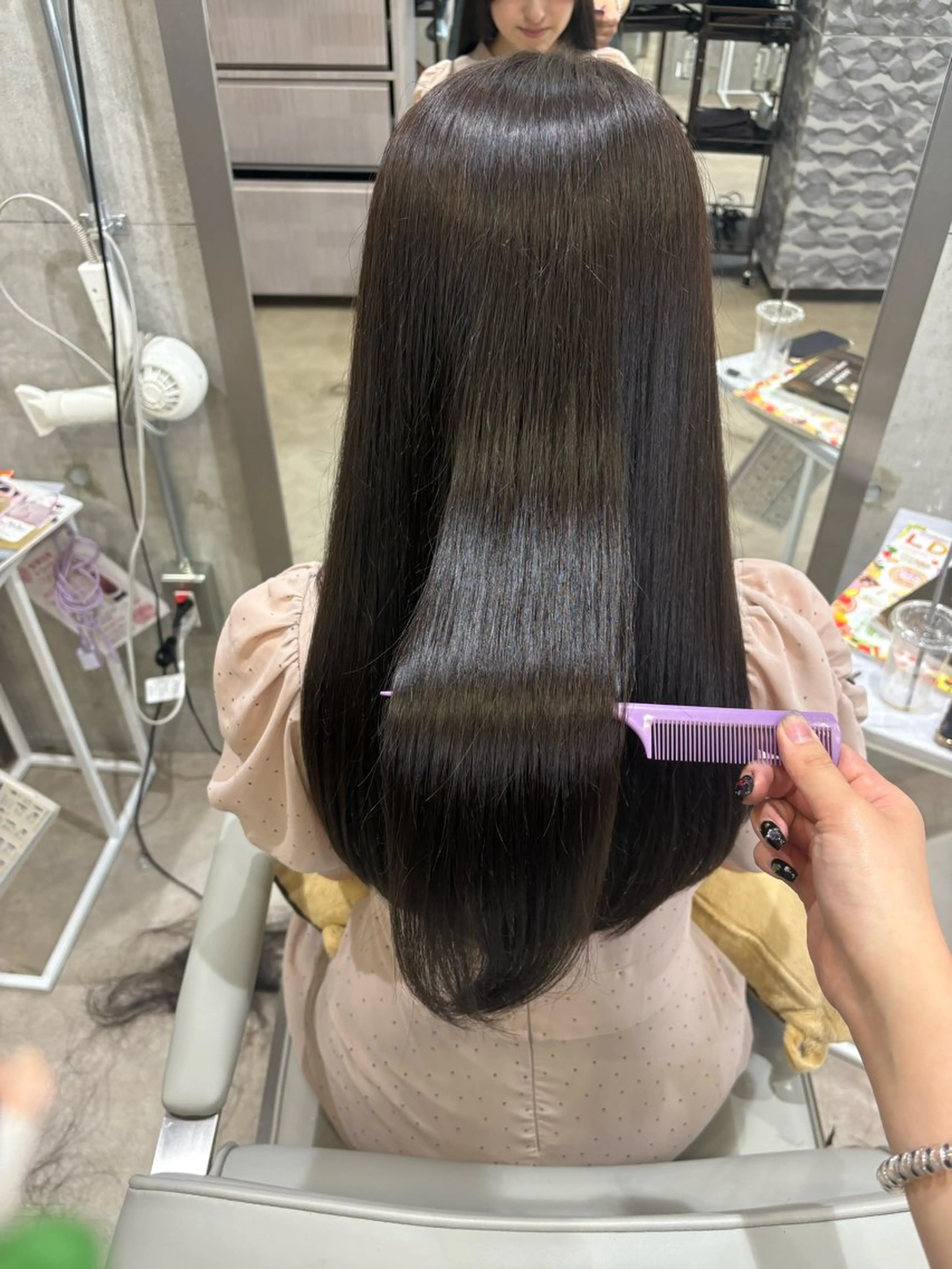 ロング ヘアカラー トリートメント MASHIRO💎 天神/大名のヘアスタイル