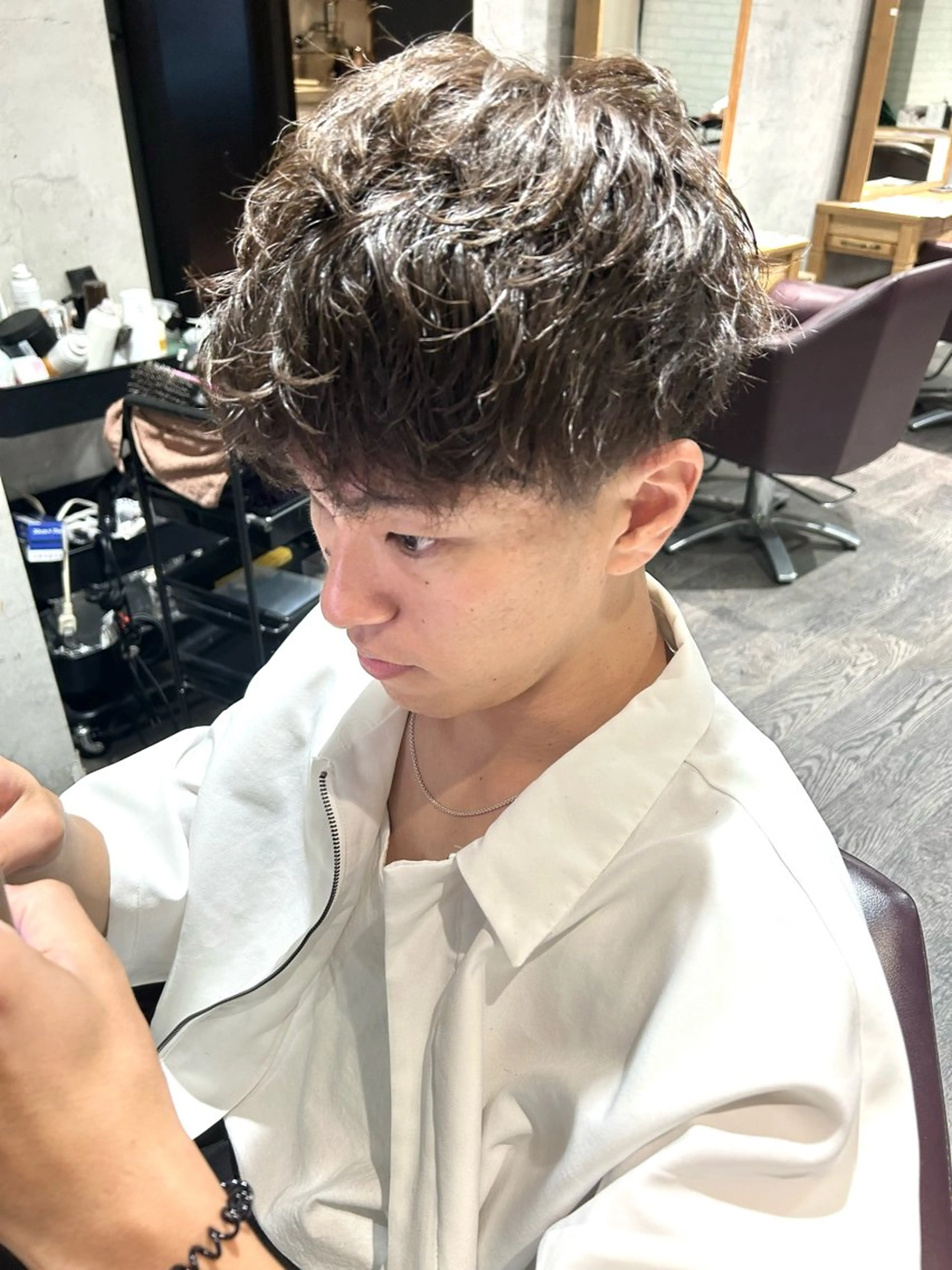 ミディアム ミディアムパーマ カット ヘッドスパ パーソナルカラー 診断🍀マリンのヘアスタイル