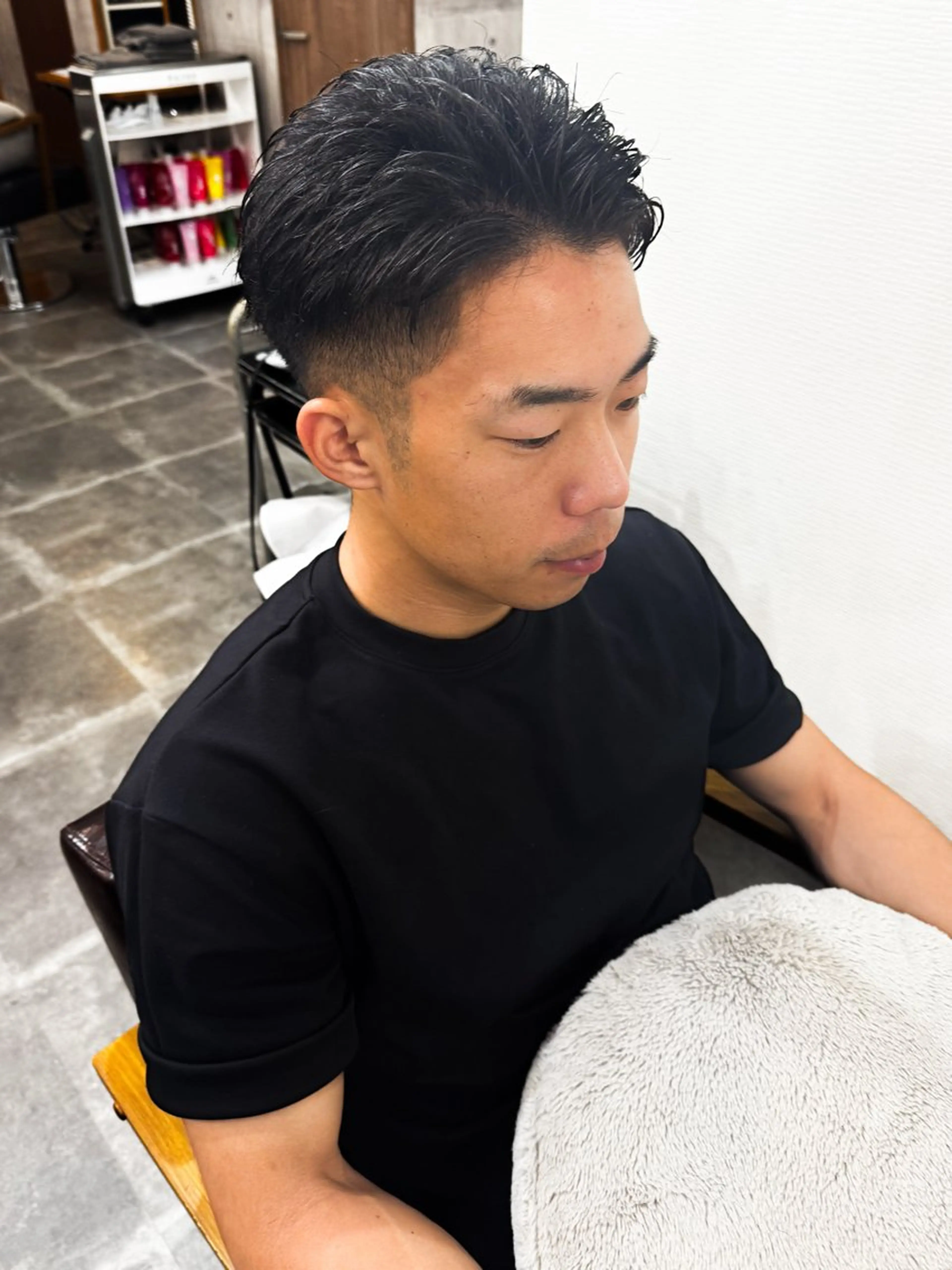 ショート パーマ メンズ amule hair ✂️山本　丈則✂️のヘアスタイル