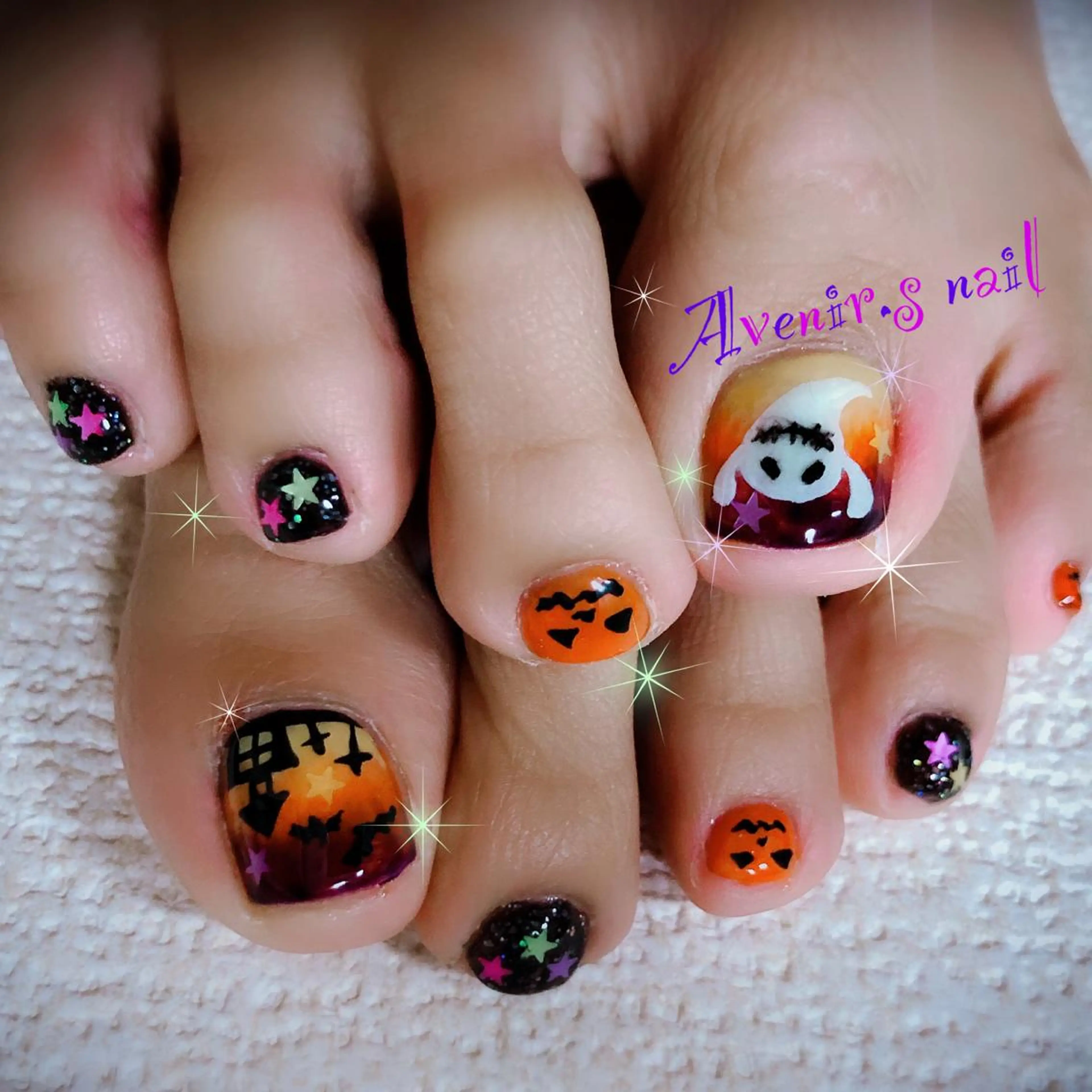 ネイル アートネイル ハロウィン Home Salon Avenir.のネイルデザイン