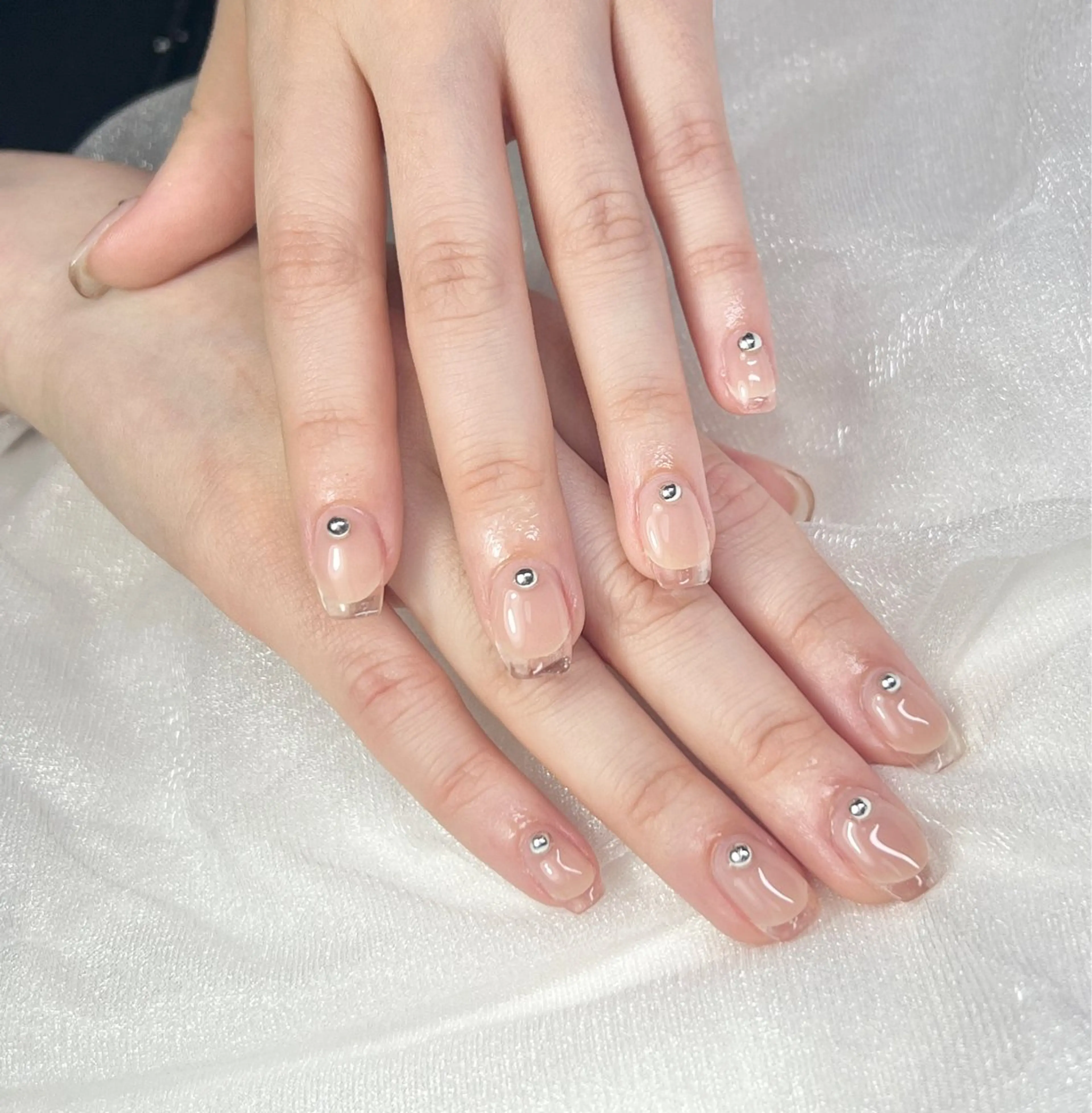 ネイル クリアネイル フレンチネイル ハンドネイル プレシャス所属・小川 ogawaのネイルデザイン