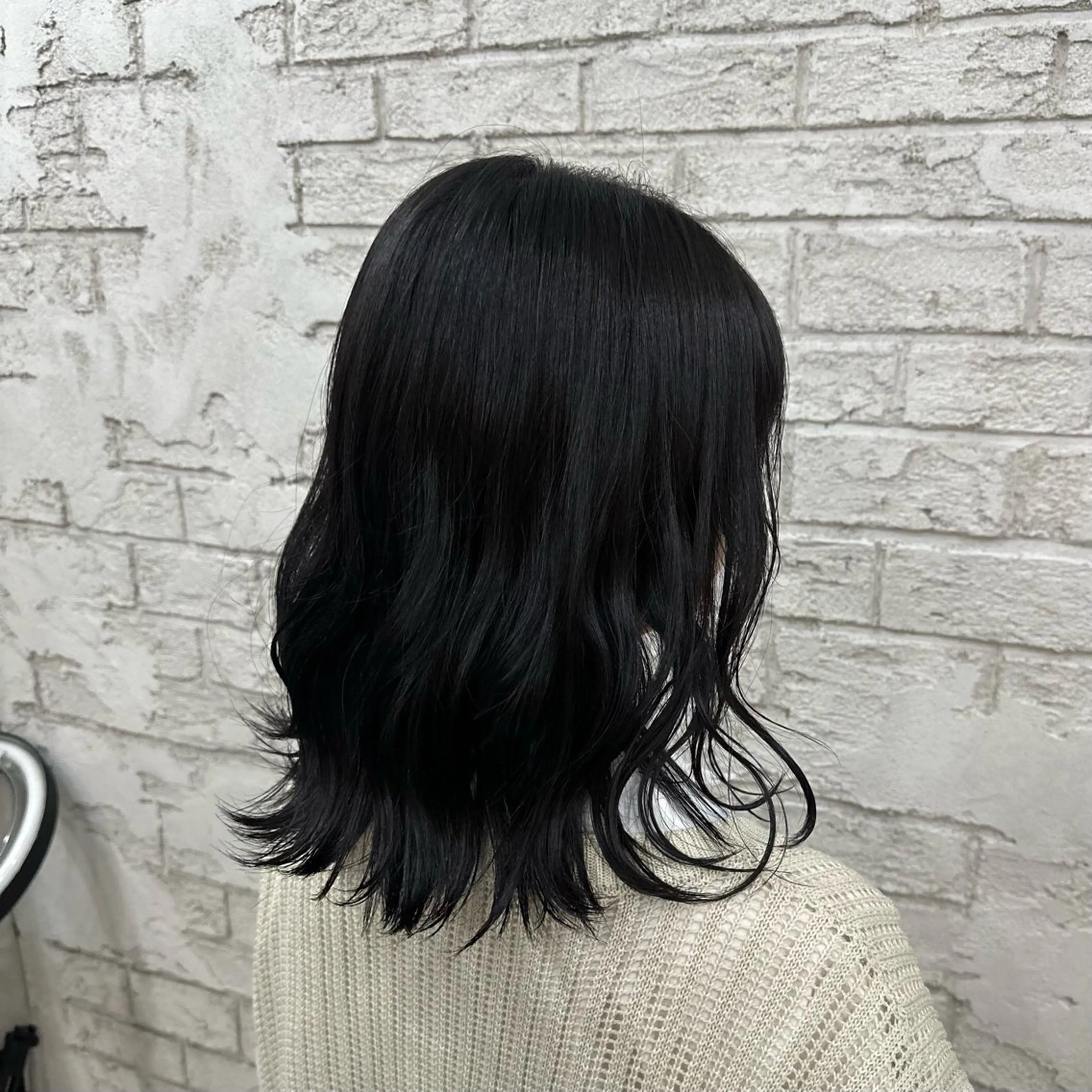 ミディアム 《艶感暗髪カラー》 Honoka🪐のヘアスタイル