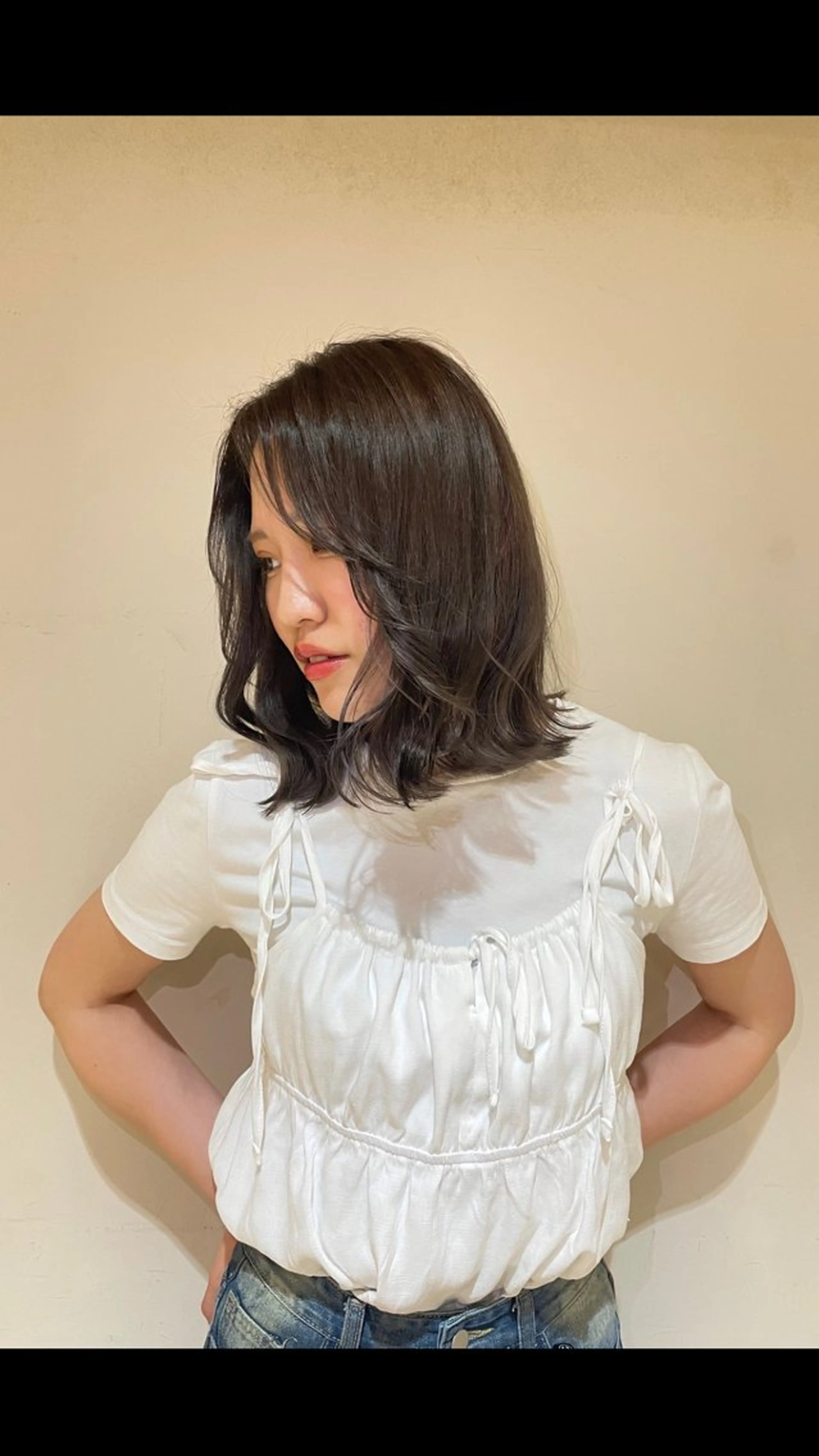 カラー 長谷 若奈のヘアスタイル