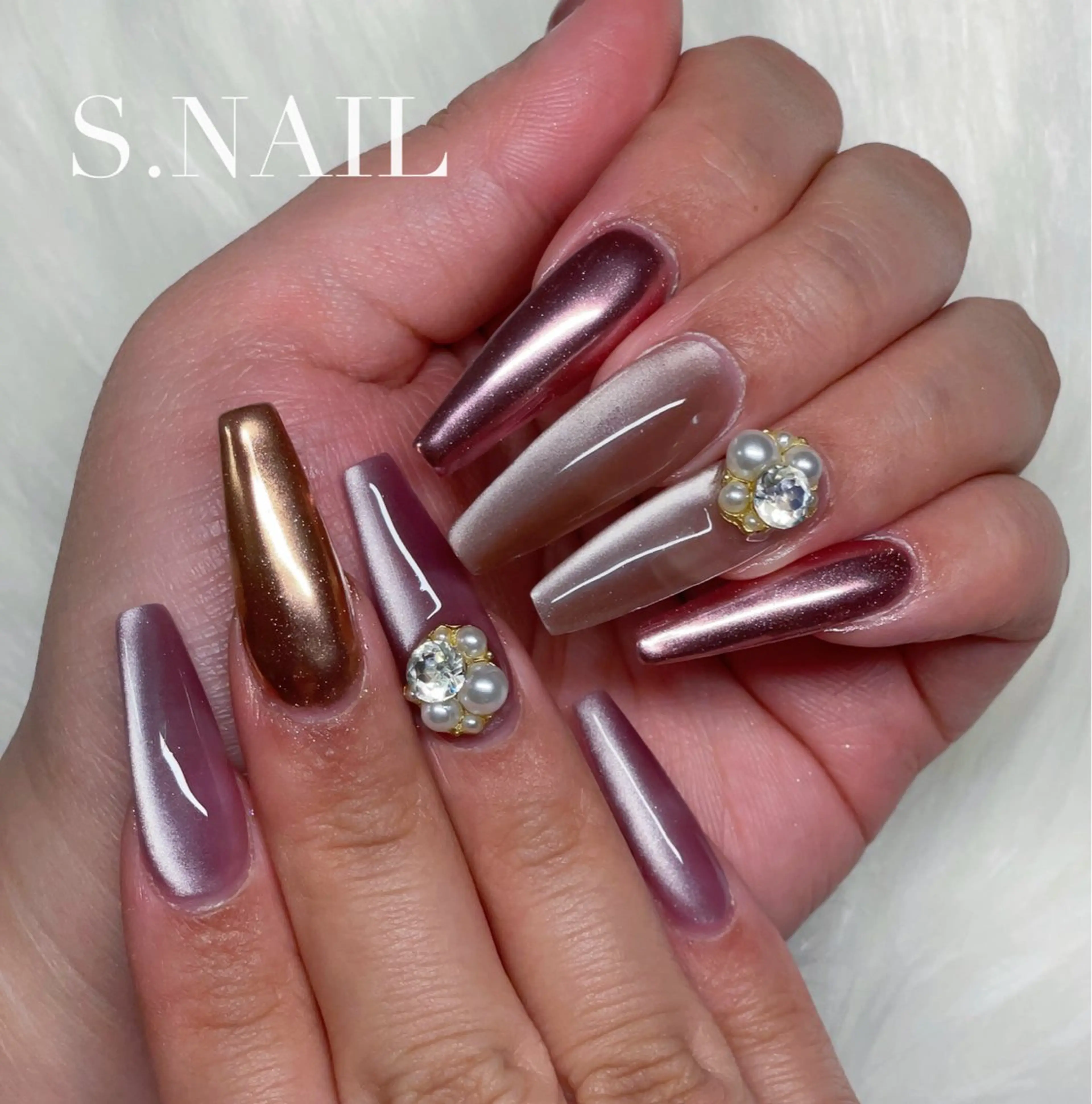 ネイル マグネットネイル S♡NAIL所属・S.NAIL Suuのネイルデザイン