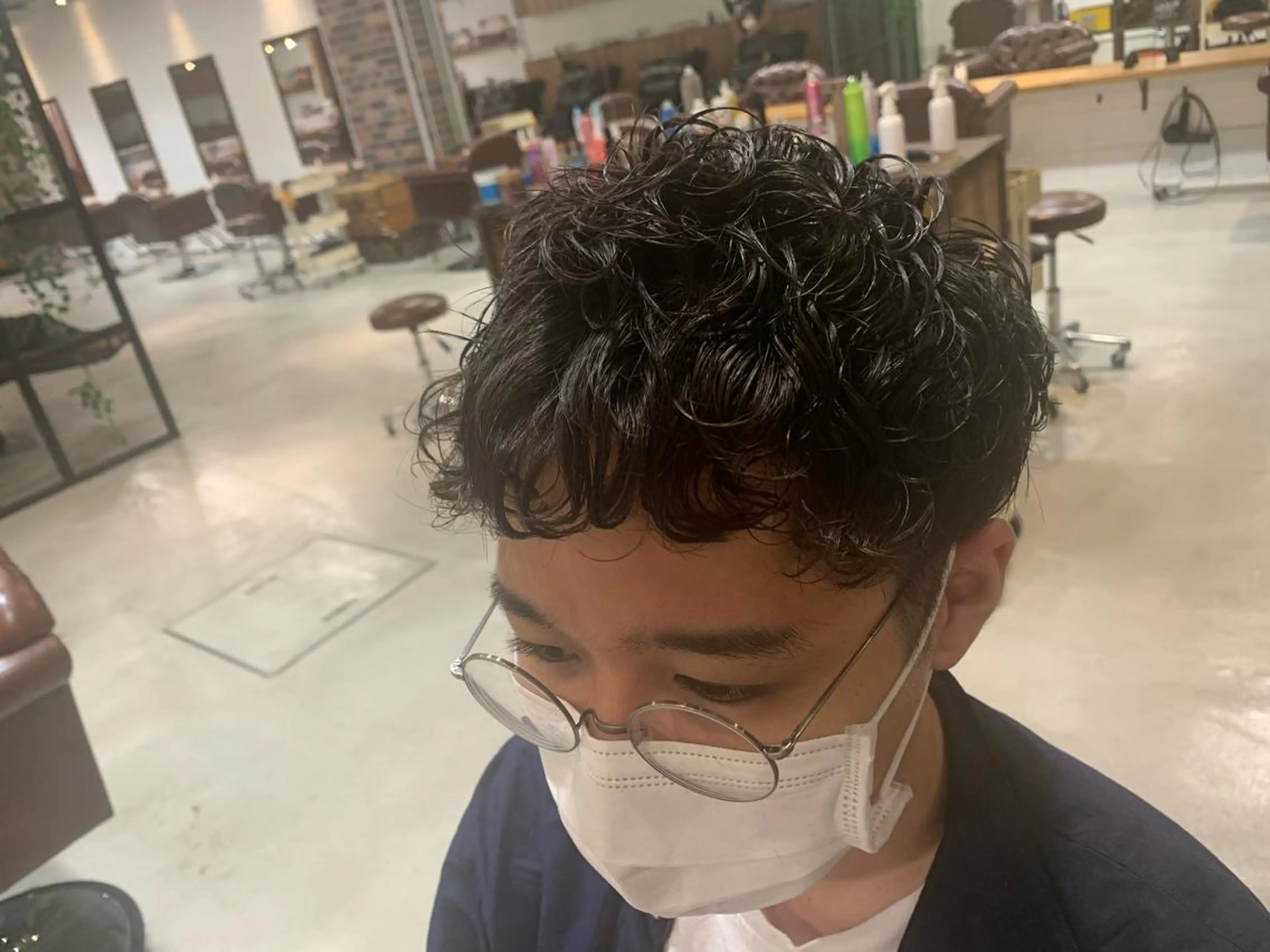 パーマ メンズ ショート🌼パーマ 本間正子のヘアスタイル