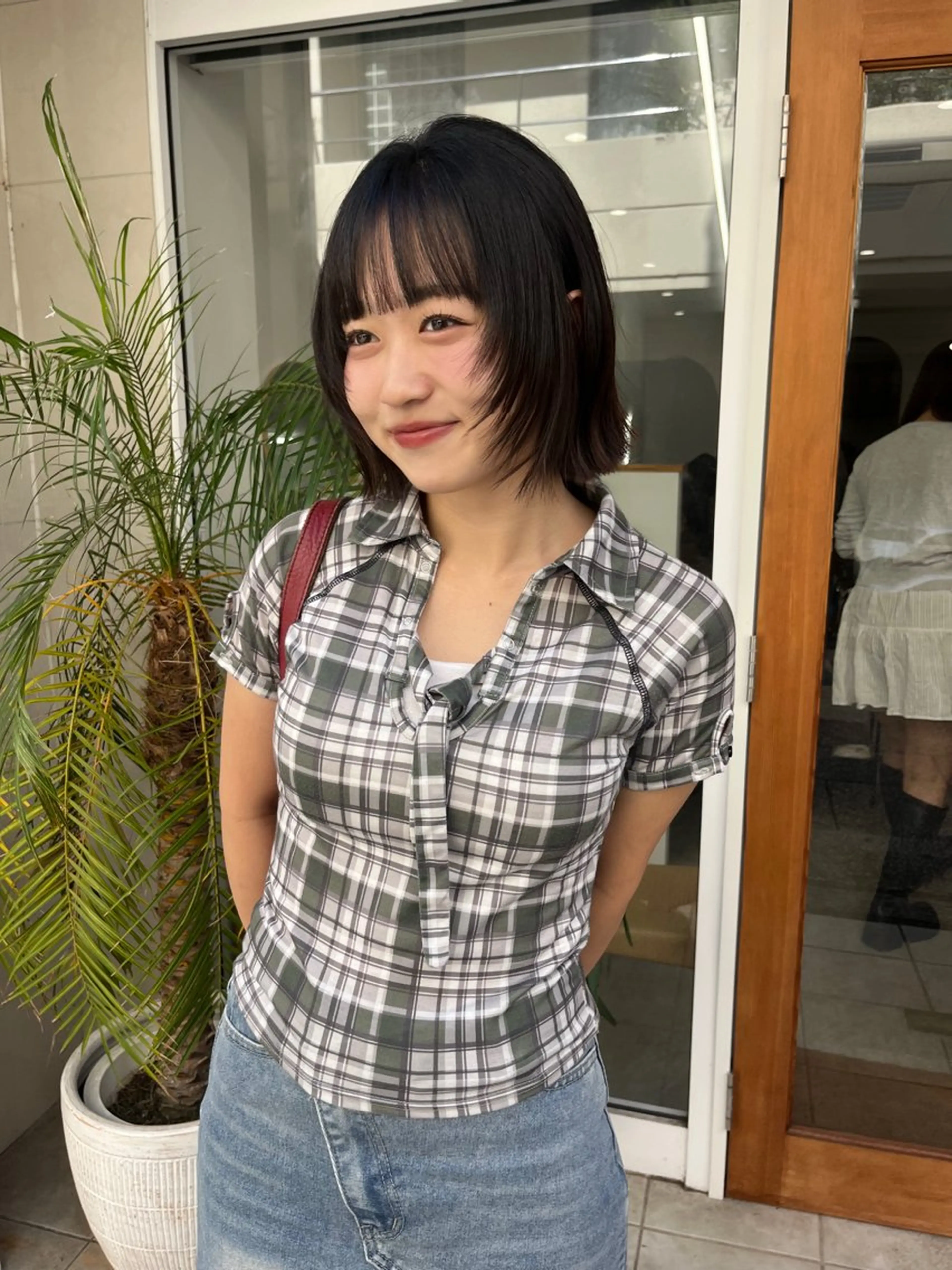 ミディアム カット トリートメント ベージュ⟡˖ブリーチ ˖ ࣪⊹あずきのヘアスタイル