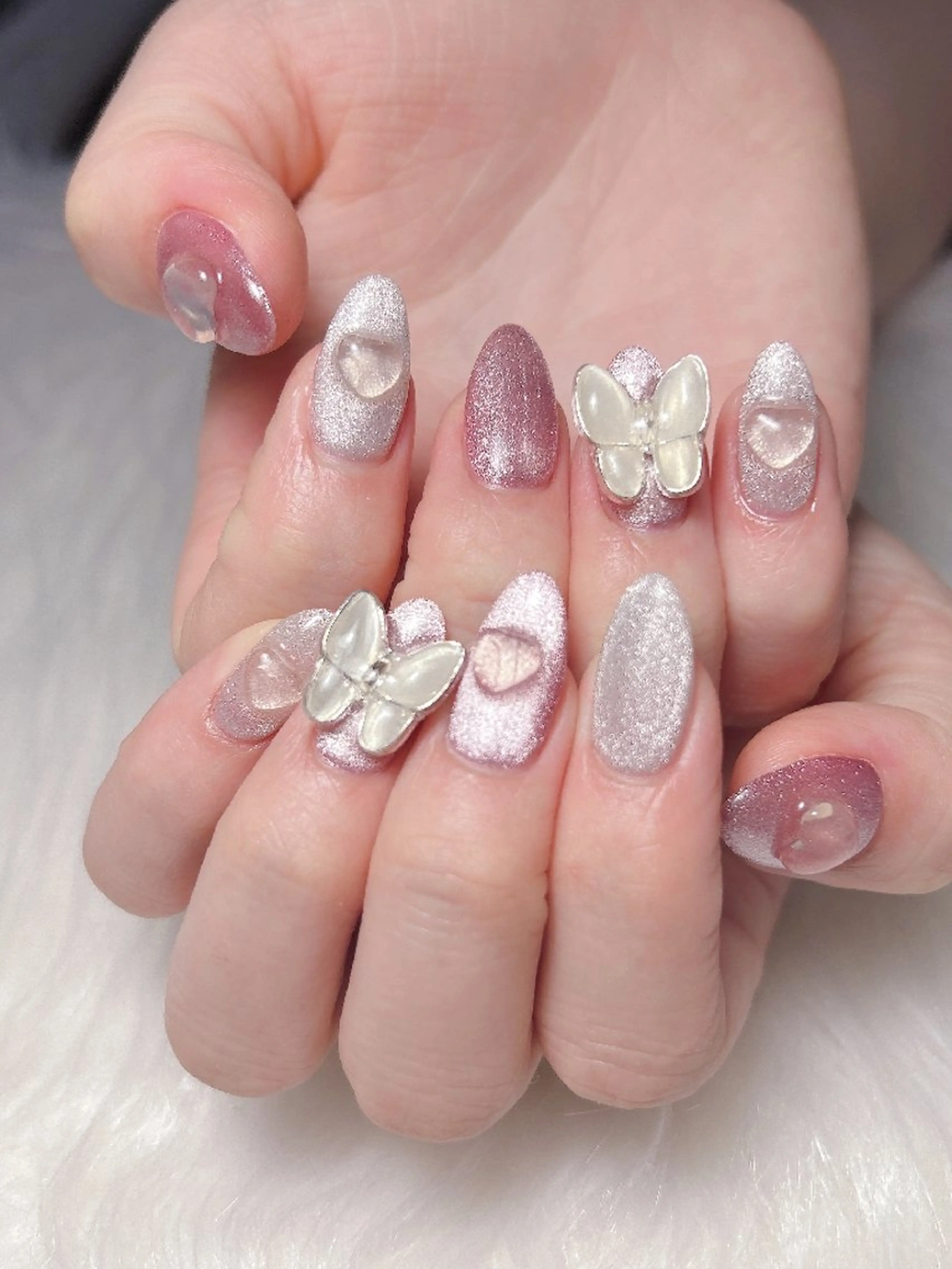 ネイル ハンドネイル 🎀Yumi✨ 長さ出し専門のネイルデザイン
