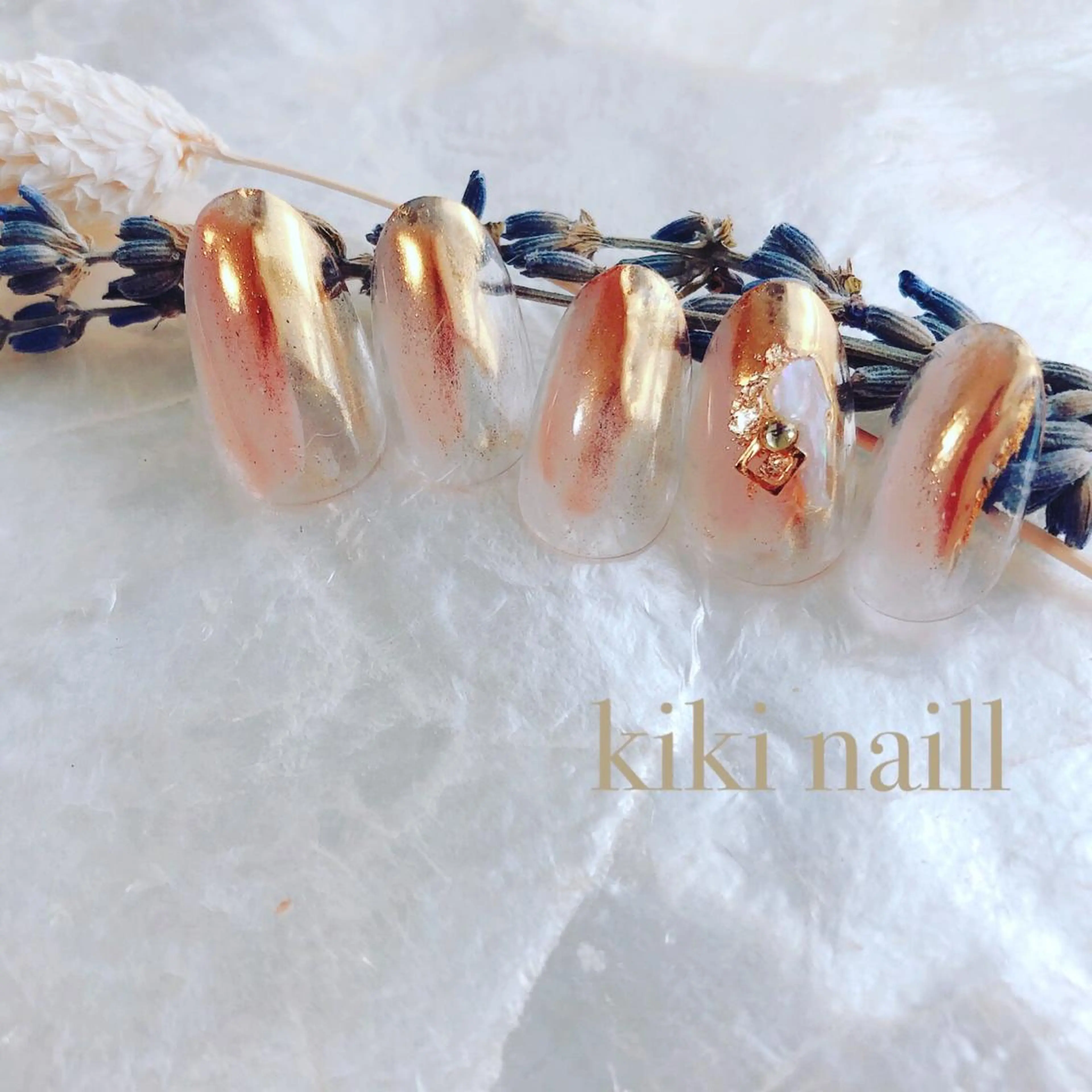 ネイル ミラーネイル kiki nail 二子玉川のネイルデザイン