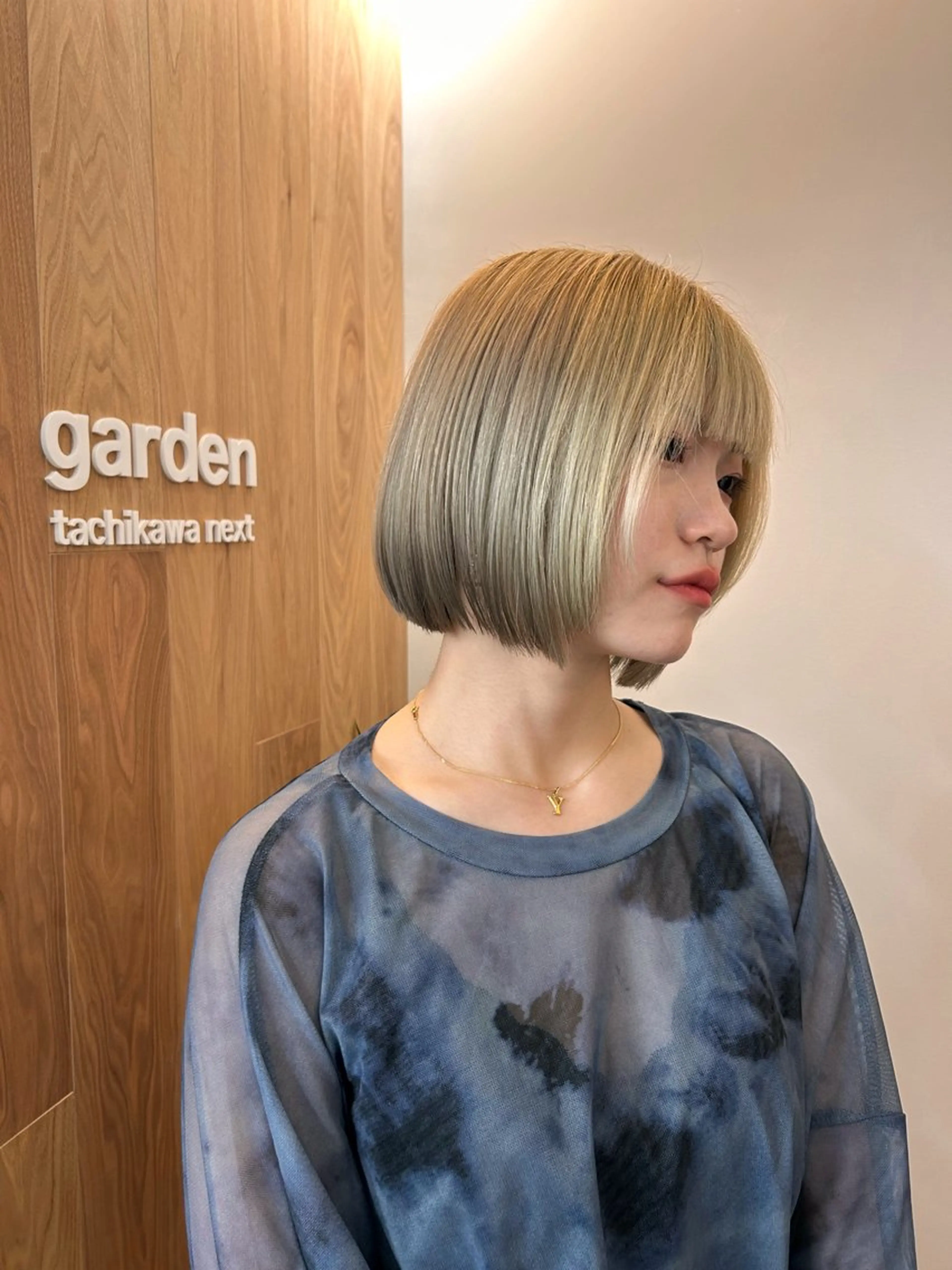 ショート ボブ 顔周りカット レイヤーカット カット 🤍garden🤍 keiのヘアスタイル