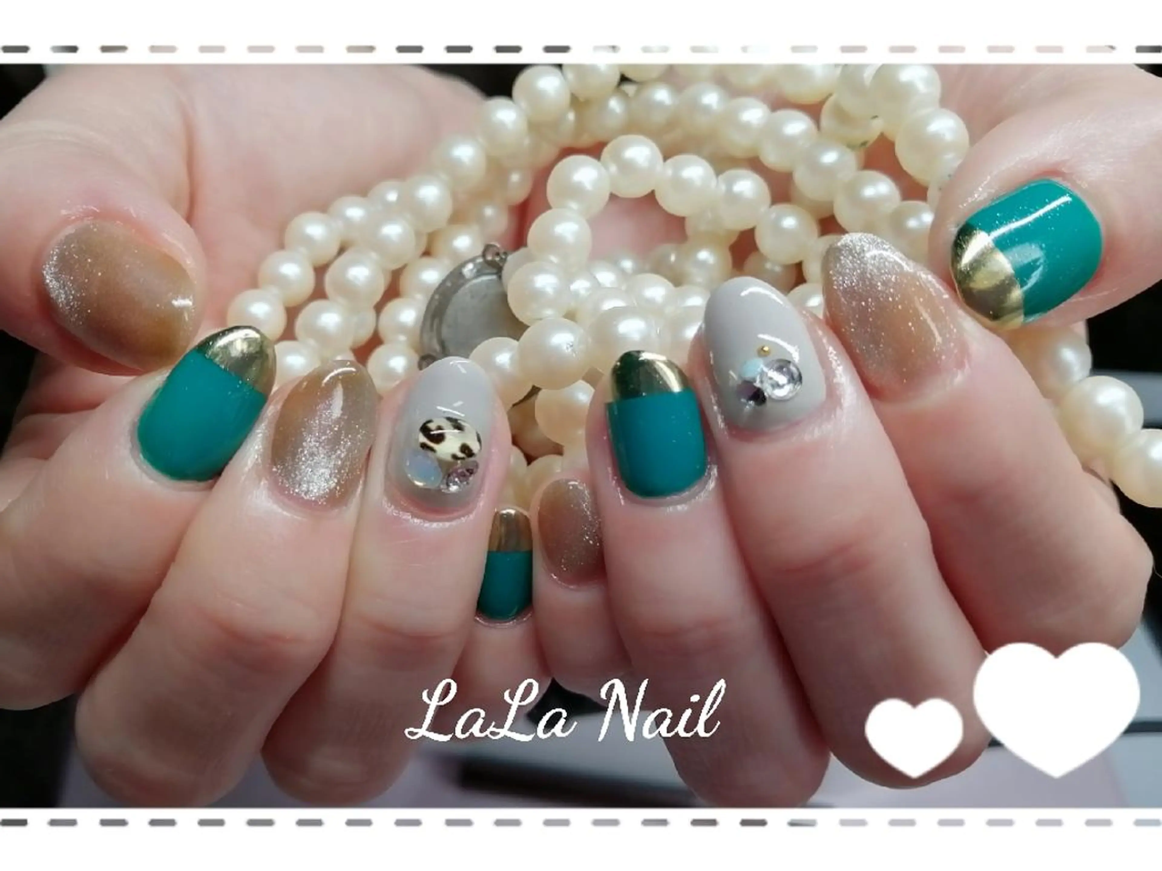 ネイル マグネットネイル ミラーネイル ハンドネイル LaLa Nail所属・LaLa Nailのネイルデザイン