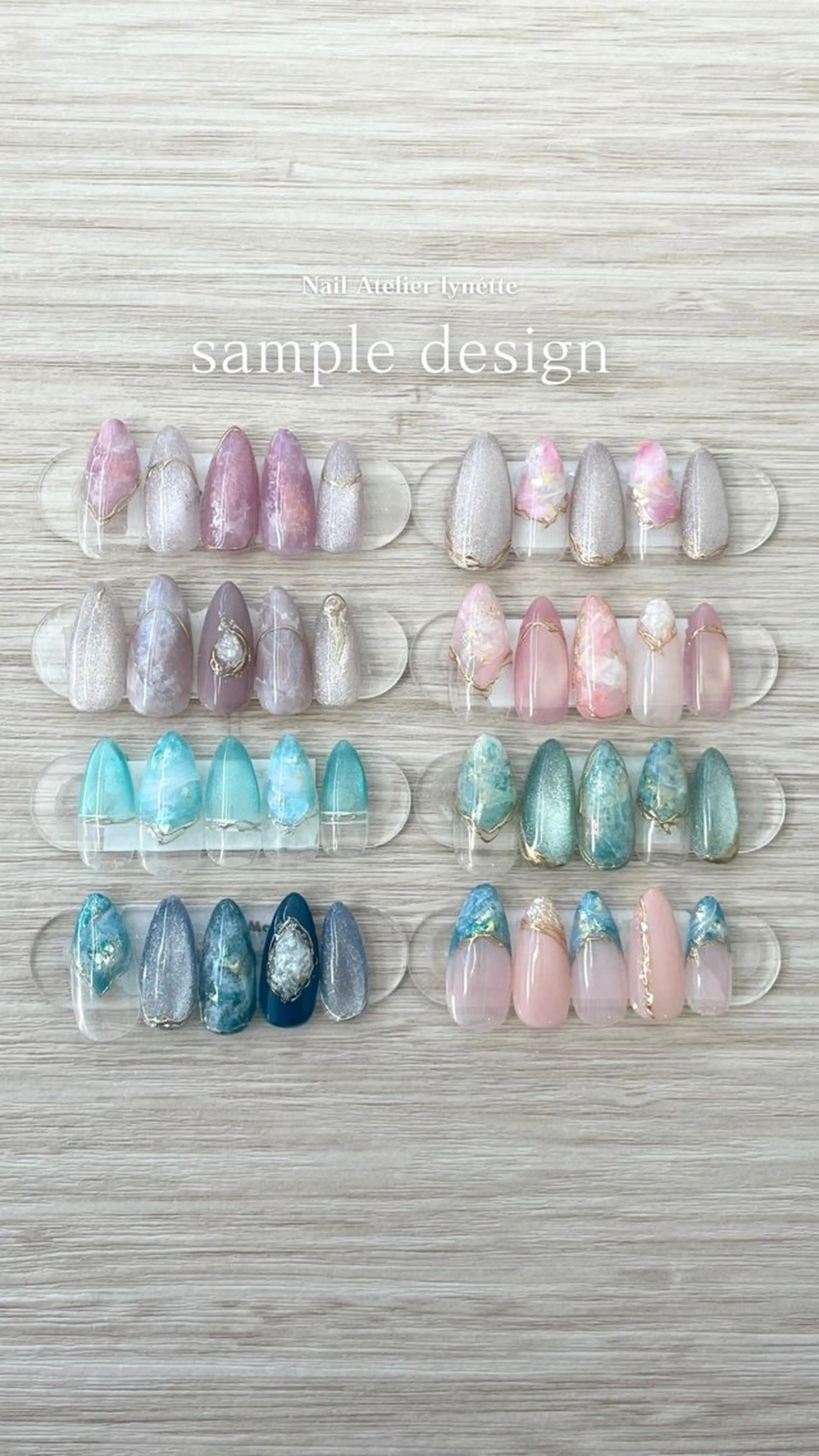 ネイル 大理石ネイル(マーブル) ニュアンスネイル Nail Atelier lynétte所属・lynétte 那覇ネイルサロンのネイルデザイン
