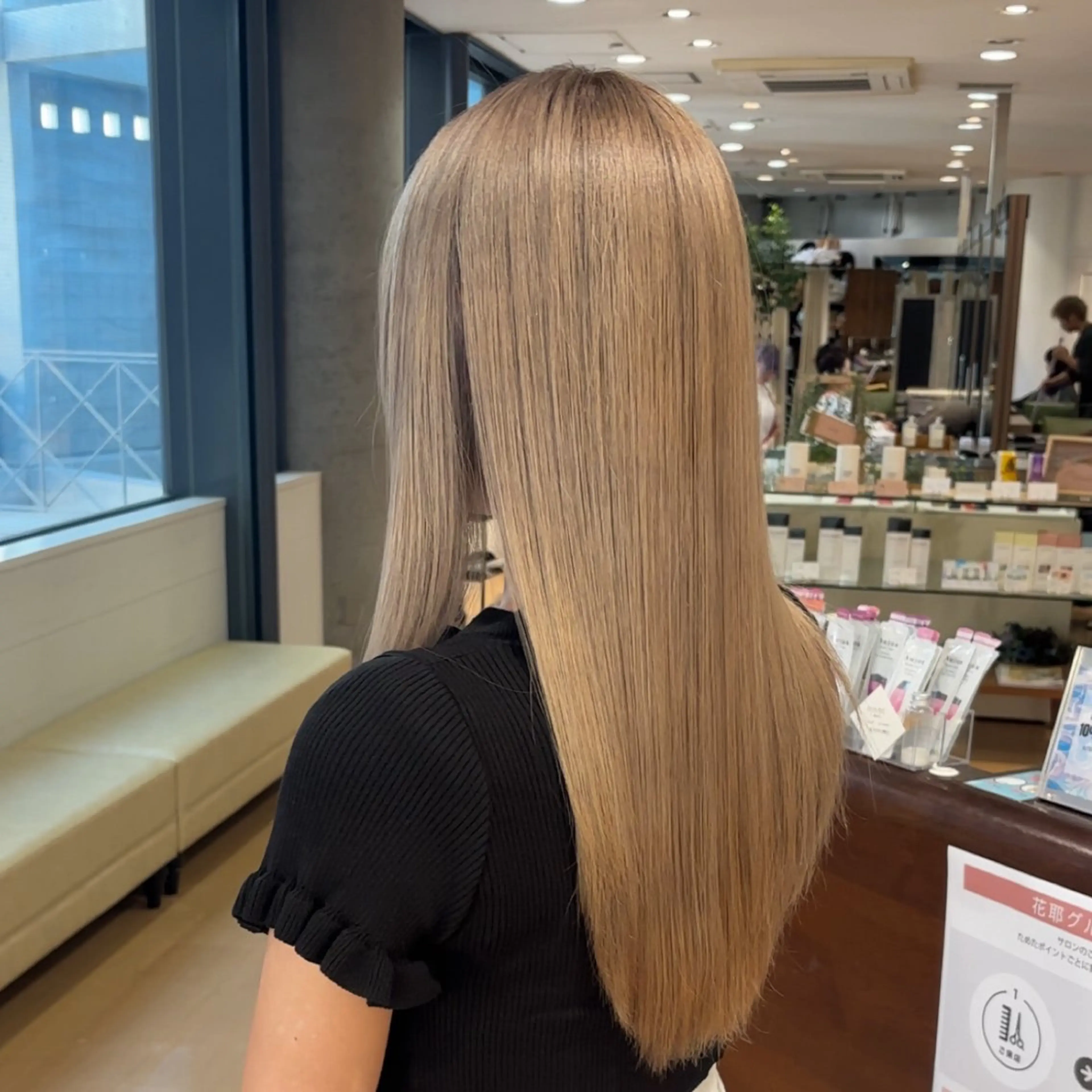 ロング カラー メンズケアパーマ✨️ ケアブリーチカラーのヘアスタイル