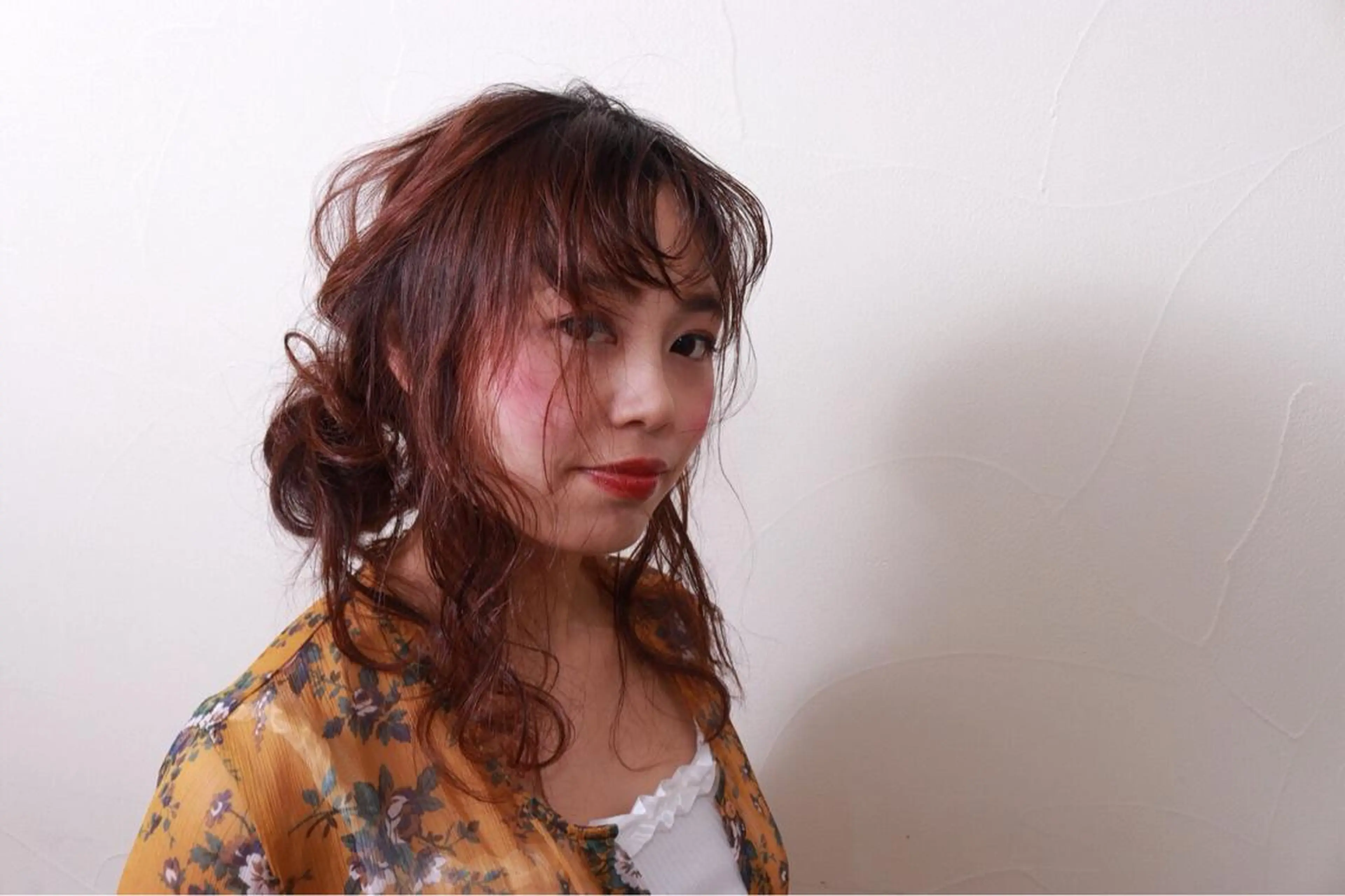 ミディアム ヘアアレンジ 清水 まなのマツエク・マツパデザイン