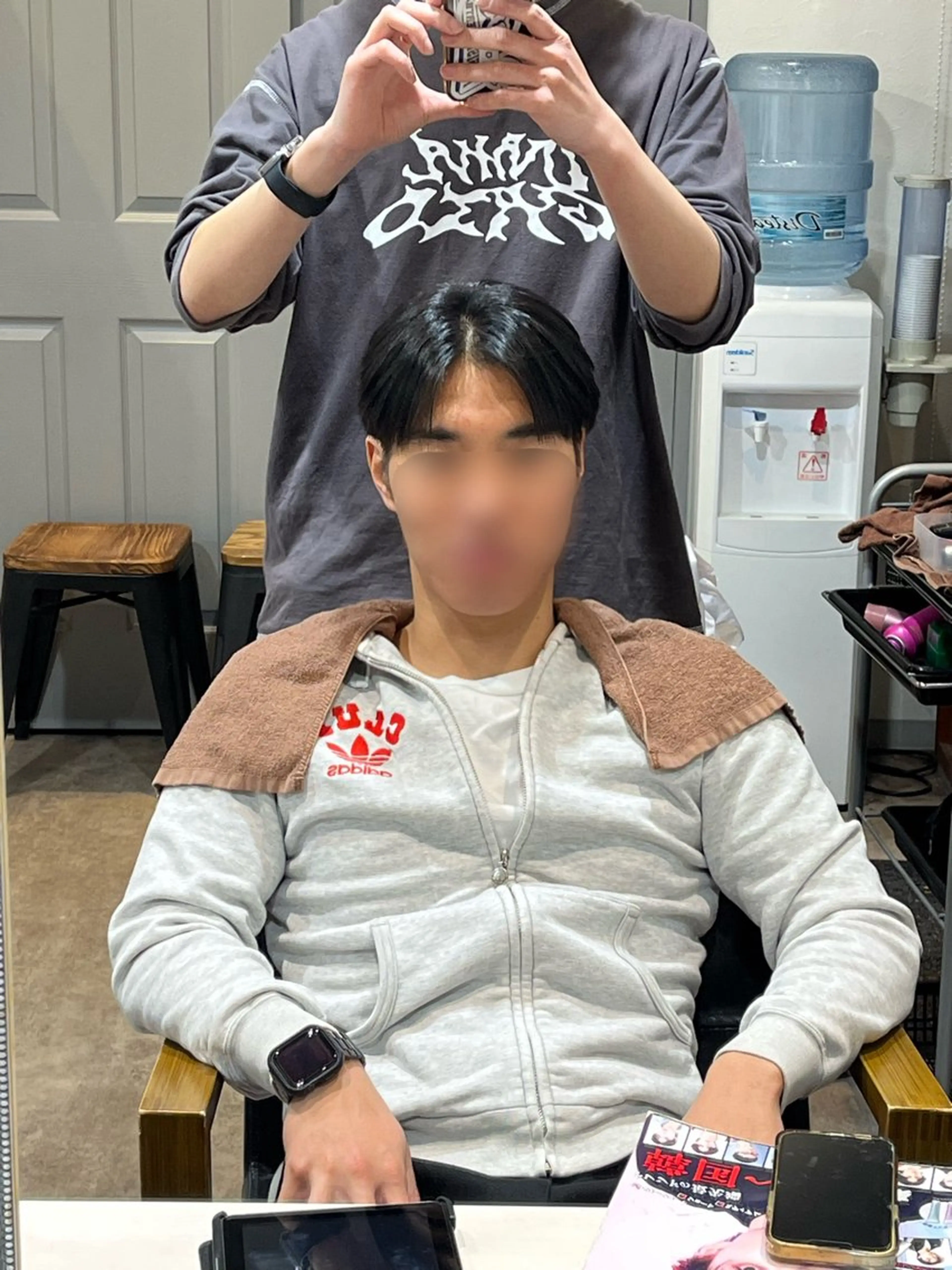 ショート メンズ センターパート FLAVA所属・吉祥寺メンズカット/ 韓国ヘア　渡邉壮太朗のヘアスタイル