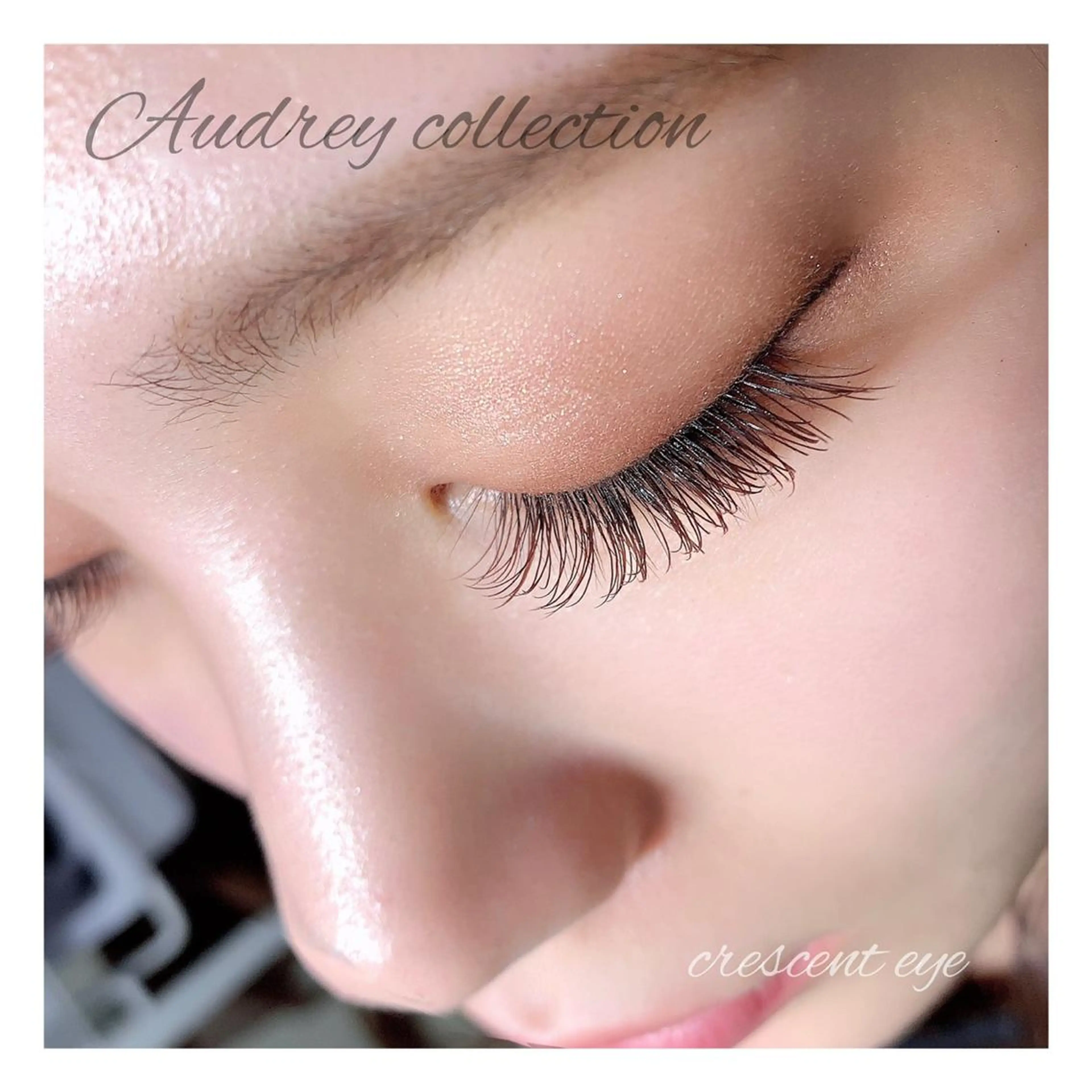 マツエク・マツパ フラットラッシュ Crescent Eye Ayumiのマツエク・マツパデザイン