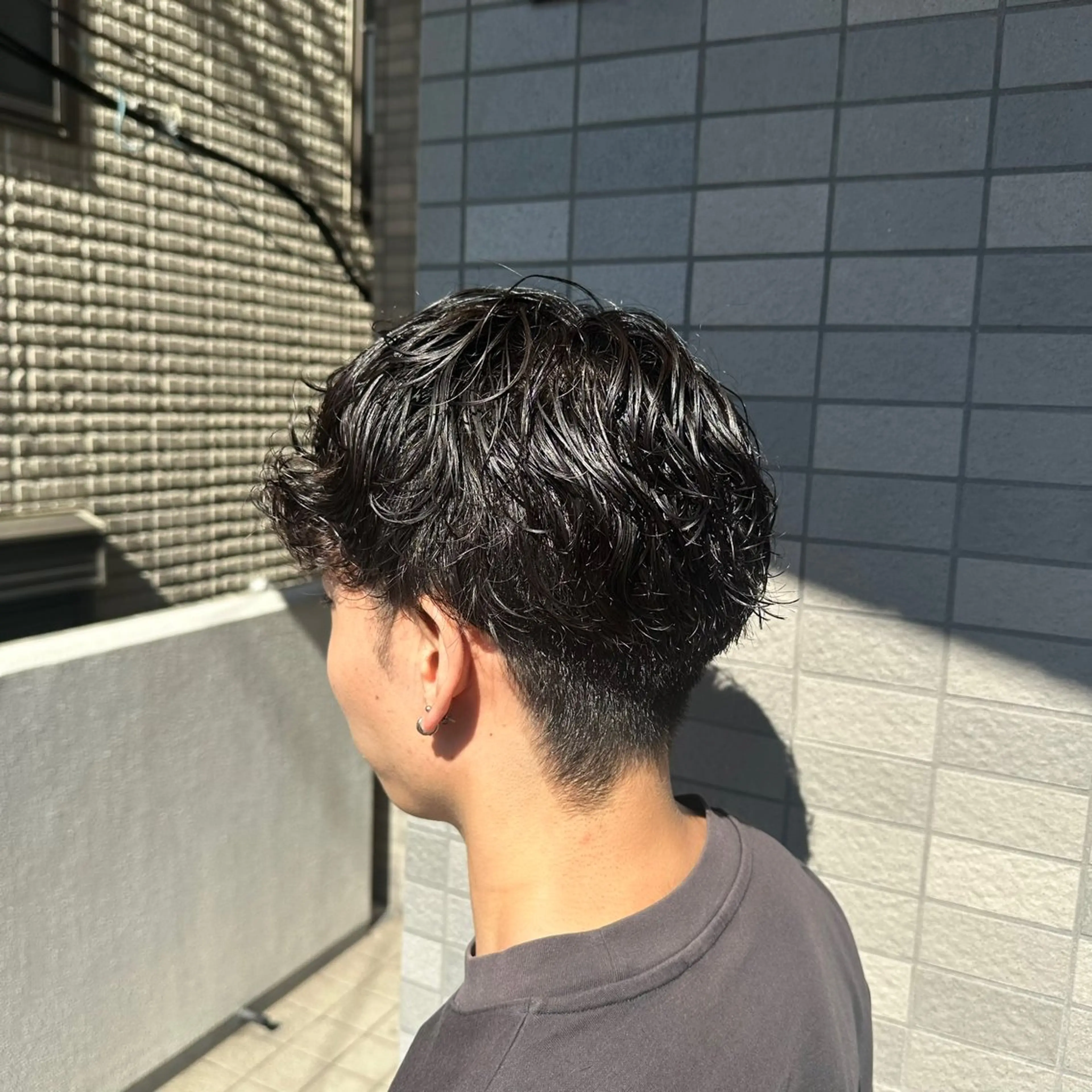 ミディアム パーマ LUCE鶴川所属・メンズ特化💫 エイヤのヘアスタイル