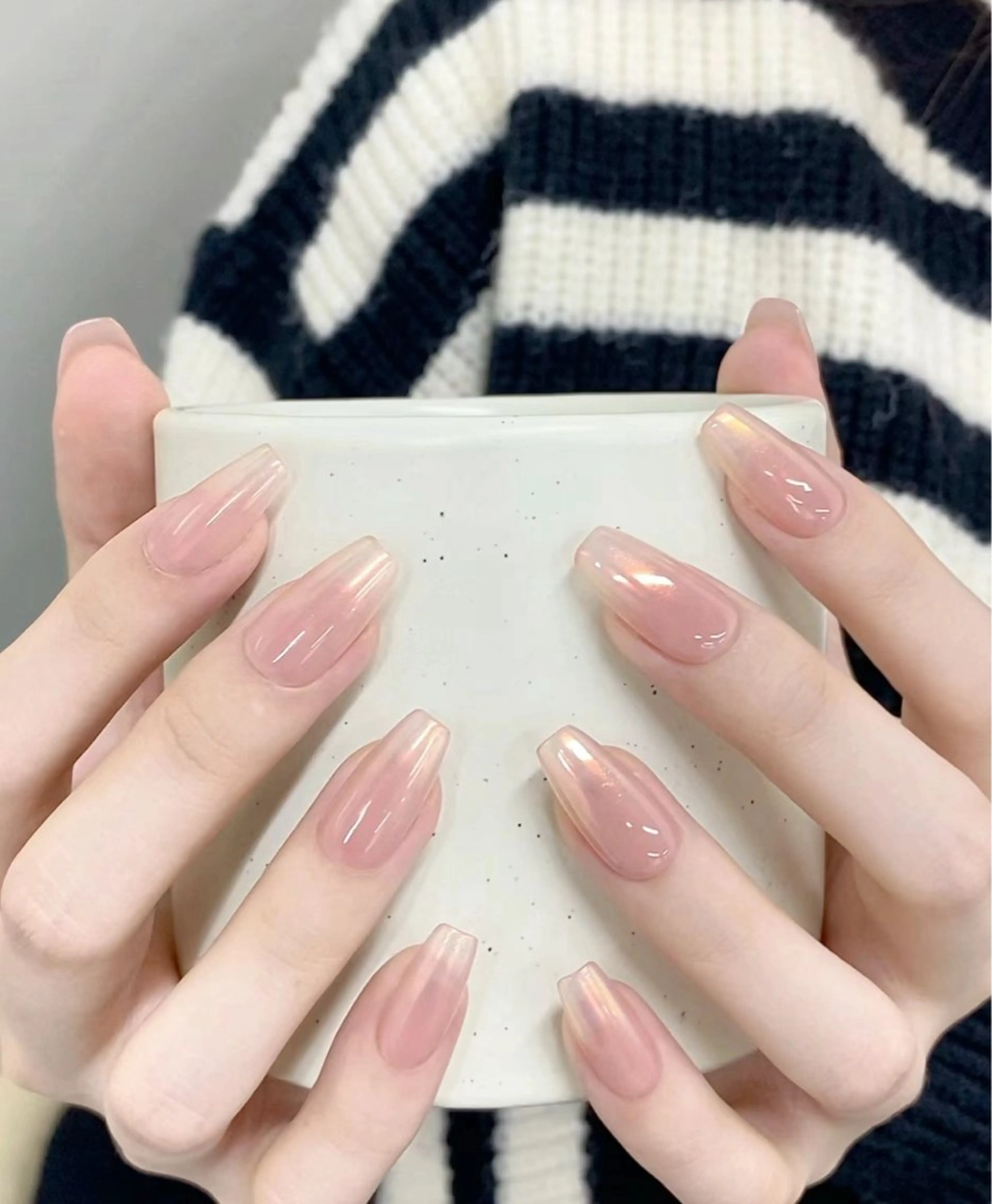 ミラーネイル🤍オフ無し（オフ＋1000円）の写真