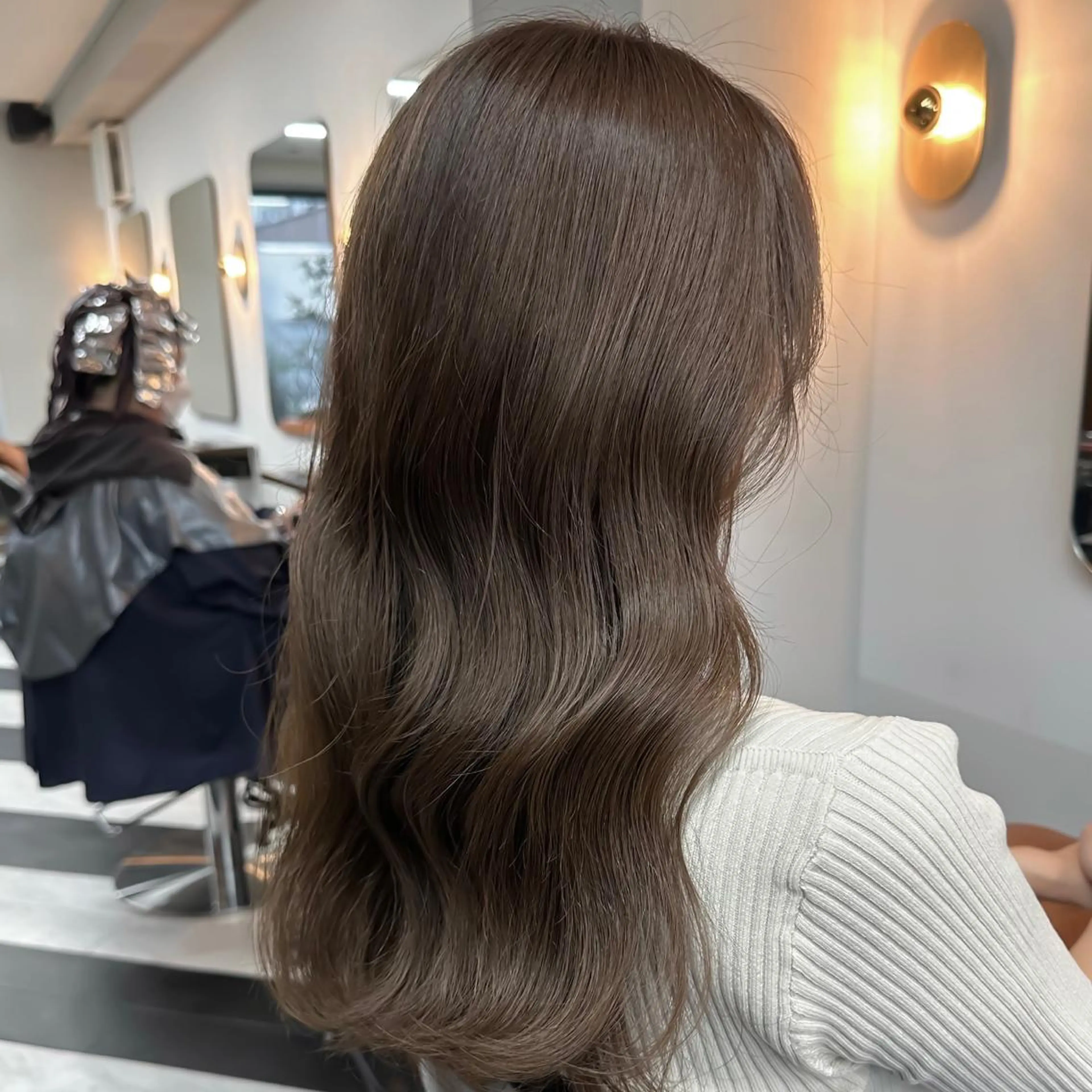 【3番人気🥉】カット ＋ 🦋ケアカラー 🦋＋ 🕯️N.4stepトリートメント🐚の写真