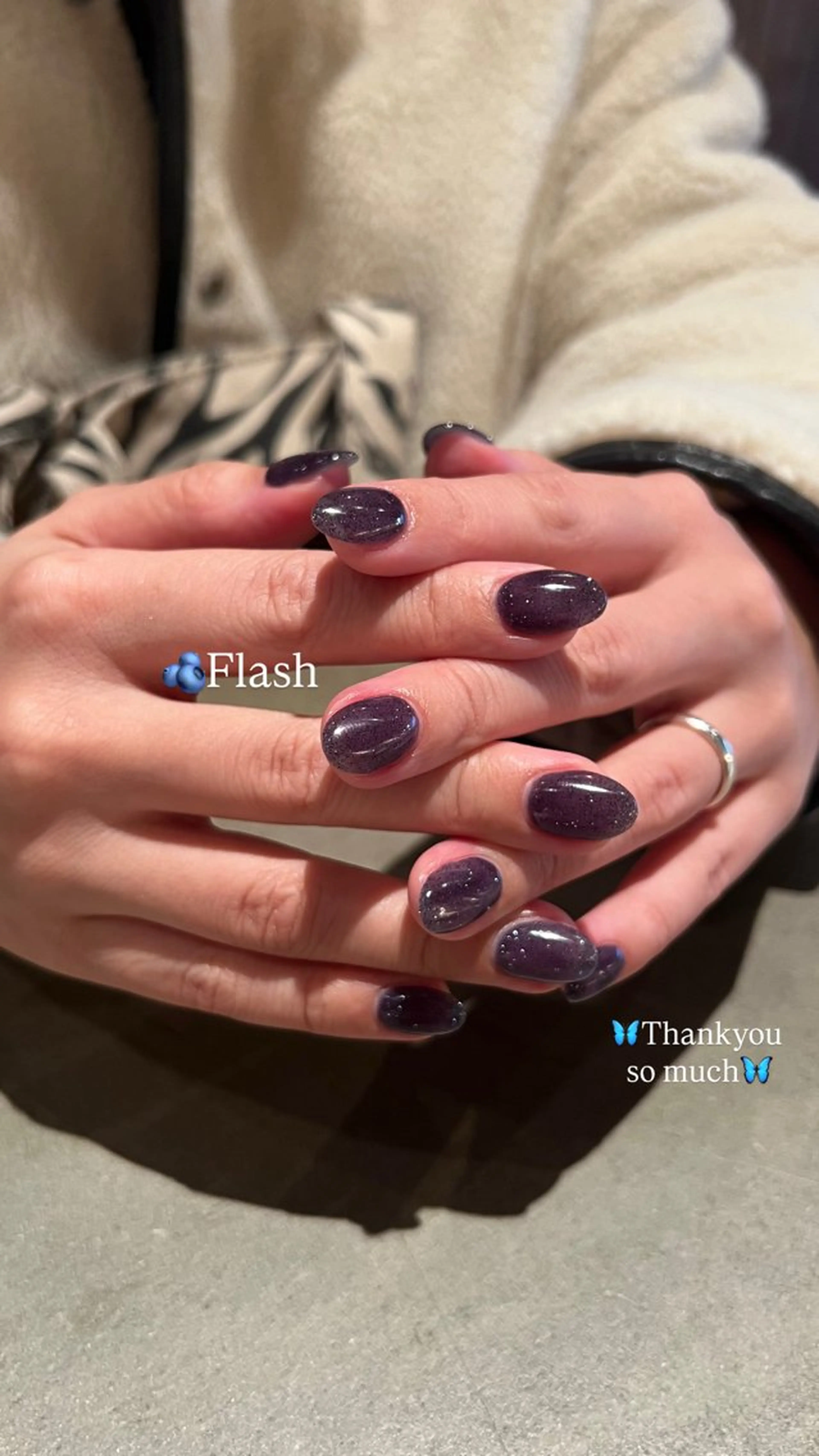 ネイル フラッシュネイル マグネットネイル ワンカラーネイル ハンドネイル ウエチ ノリカ🐸のネイルデザイン