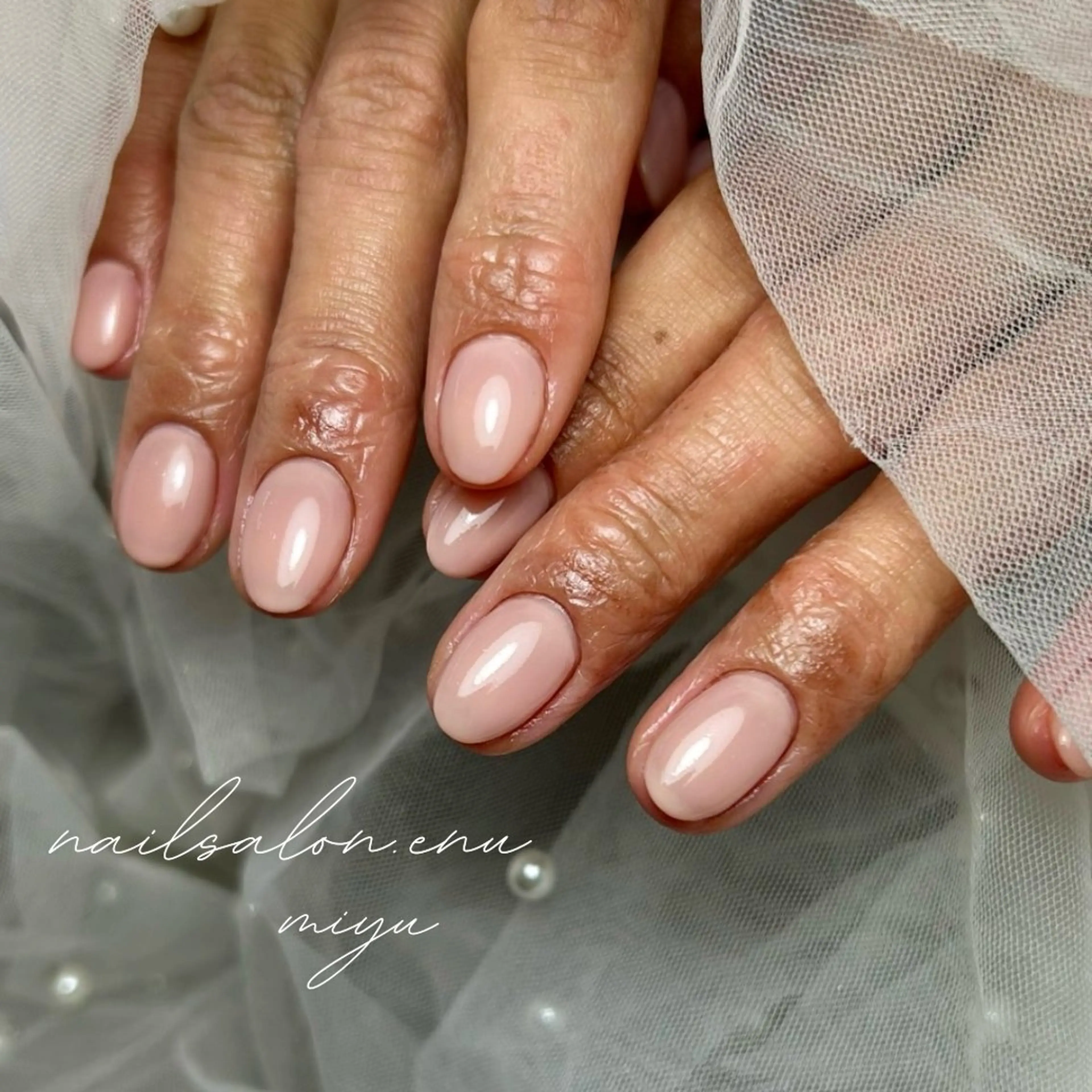 ネイル ワンカラーネイル nailsalon enu.　miyuのネイルデザイン