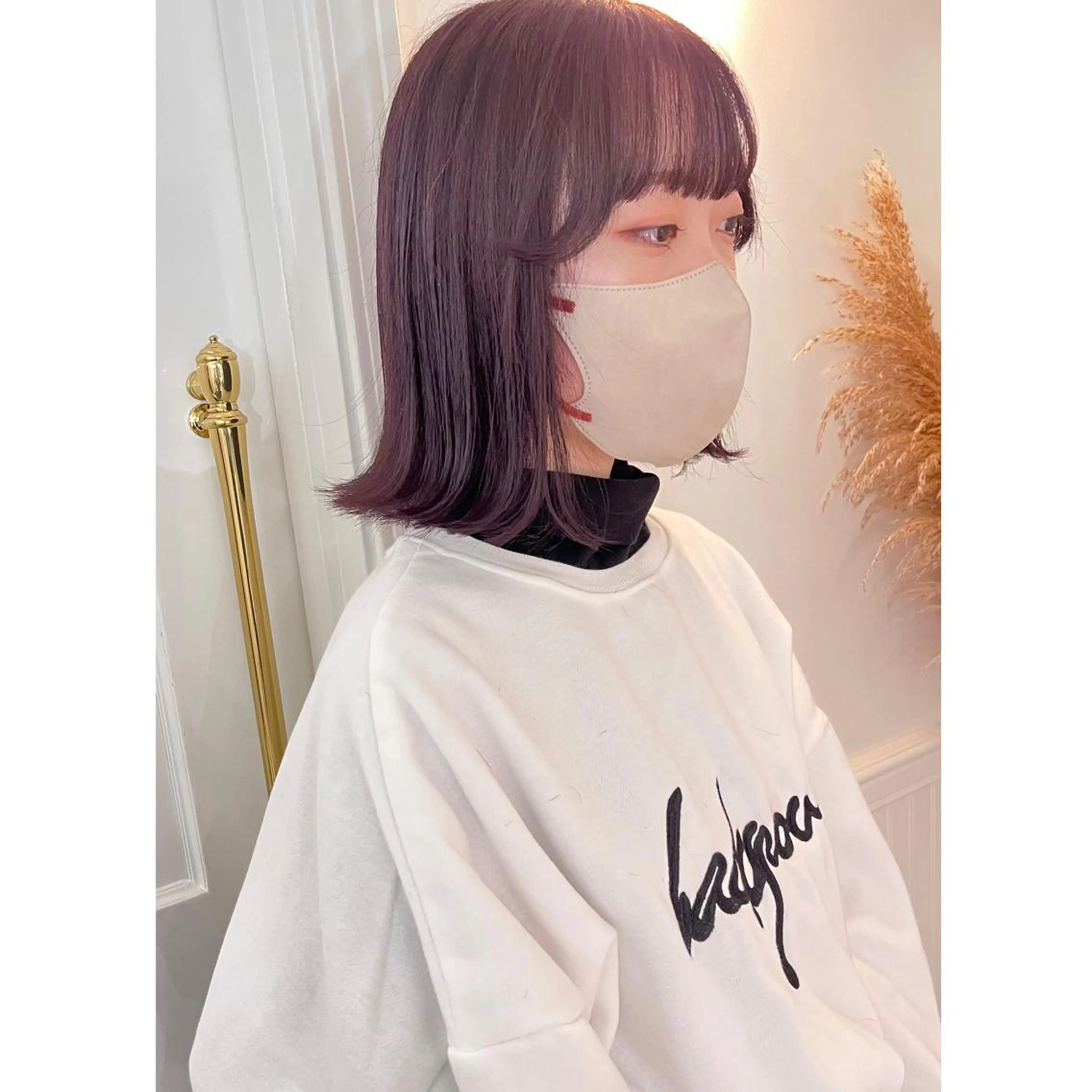 ミディアム カラー ブリーチ ヘアカラー LOTTA CUCCI所属・miyu /トレンド カラー×艶髪のヘアスタイル
