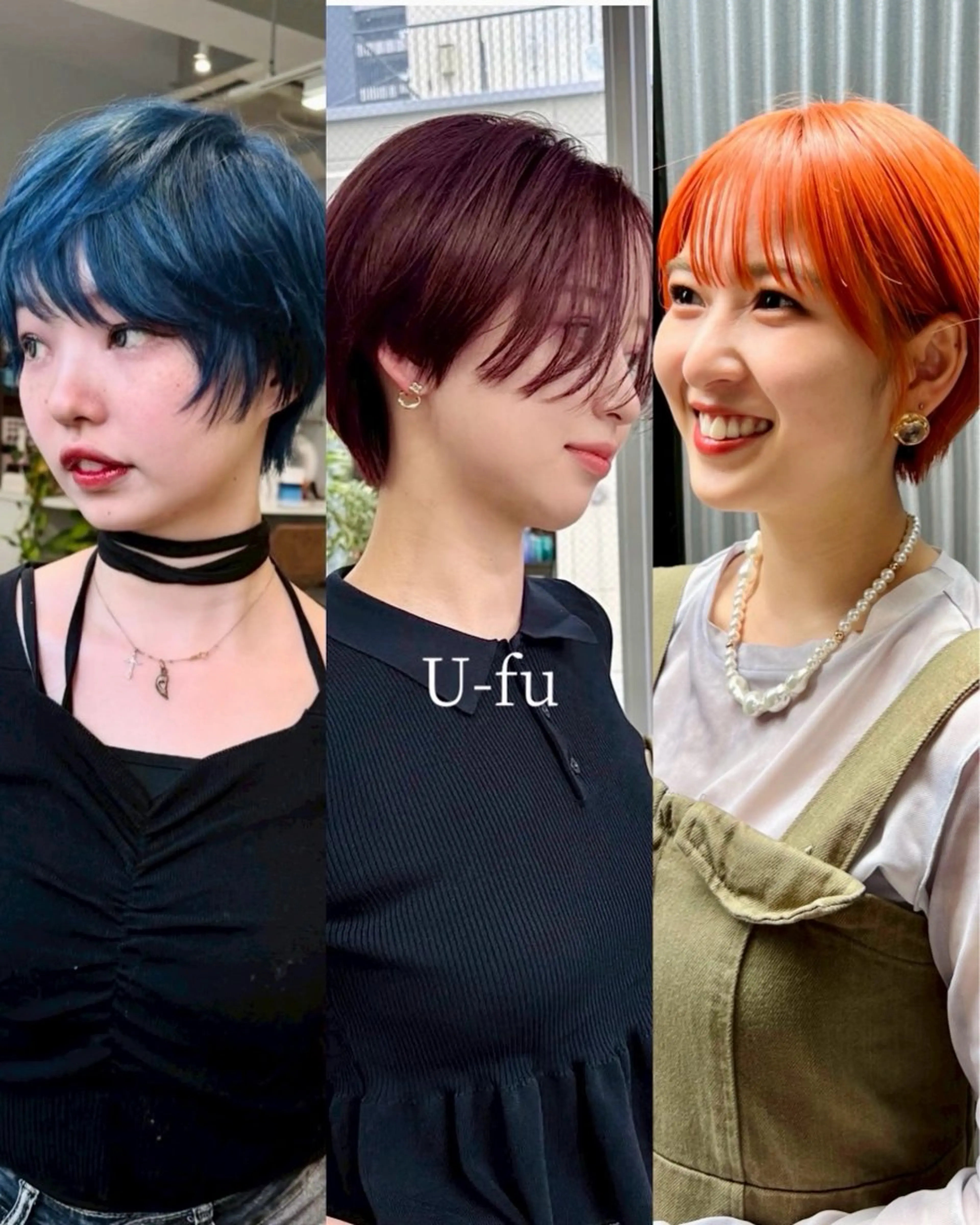 ショート カラー ダブルカラー カット ヘアカラー U-fuショート 伊藤拓海のヘアスタイル