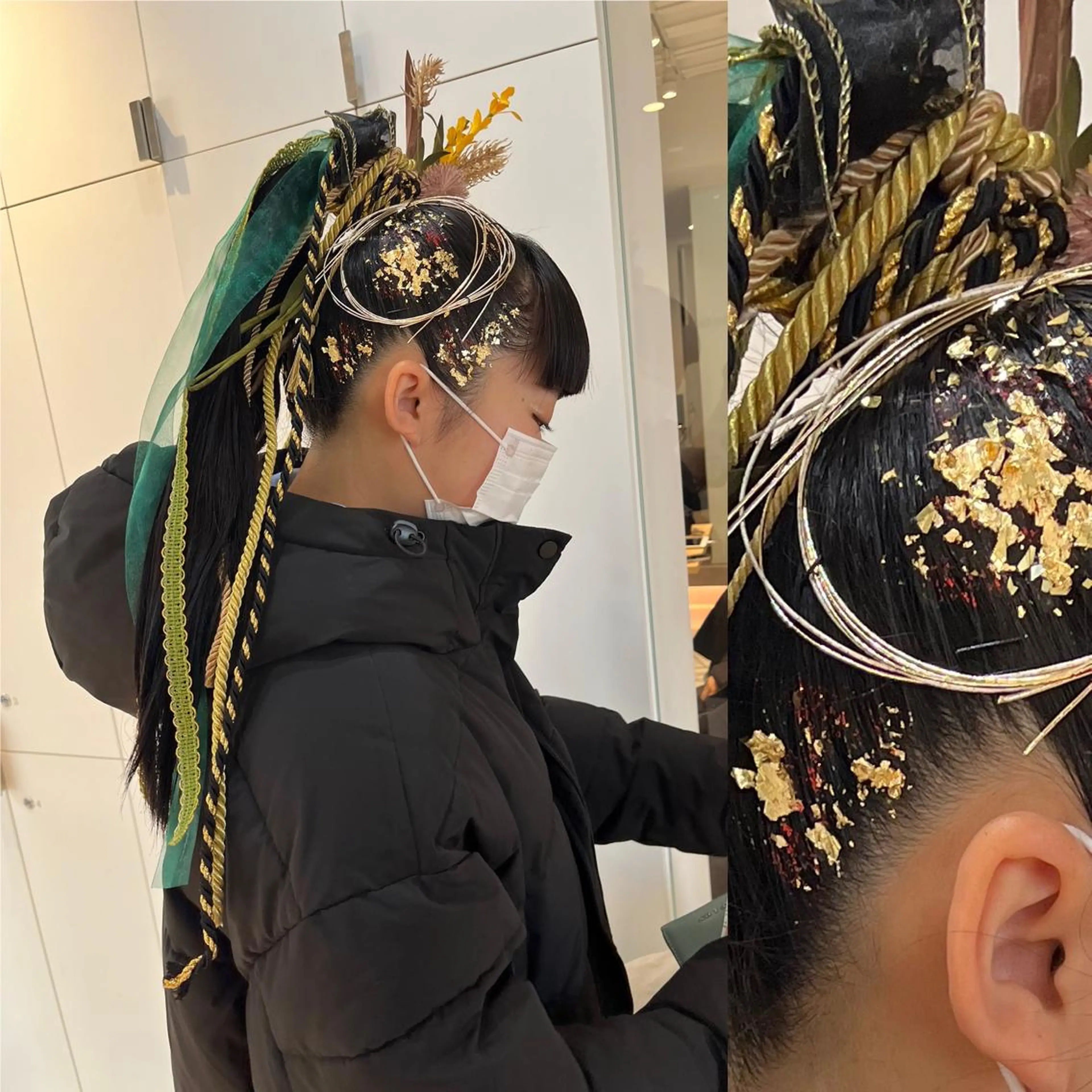 ロング ヘアアレンジ 成人式 ラベンダーベージュ ピンクブラウン レッドブラウン 顔周りカット ヘアセット 《暖色カラー特化》 ◎RUKI.のヘアスタイル