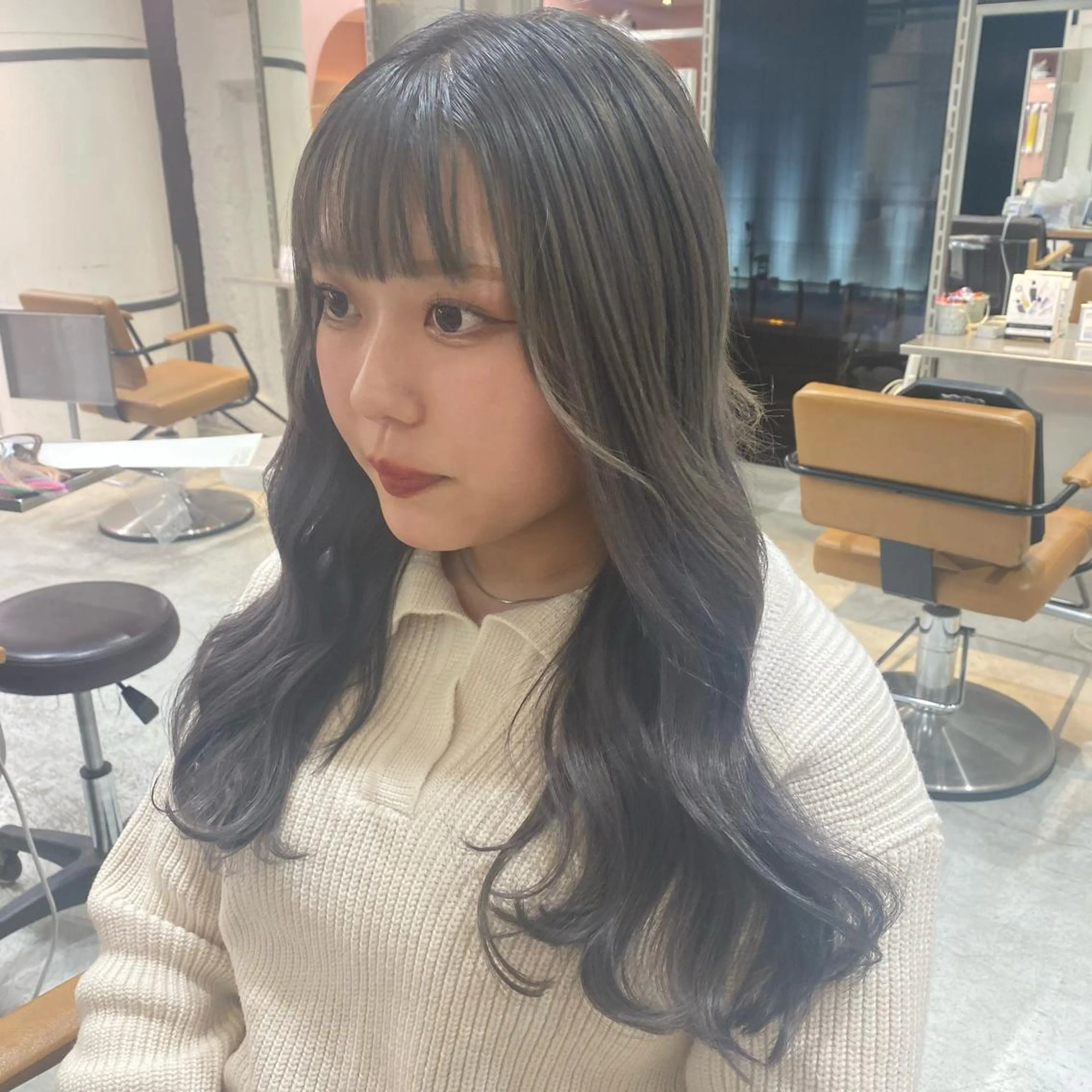 ロング カット エクステ 韓国・網紅 🦋HONOKA🦋のヘアスタイル
