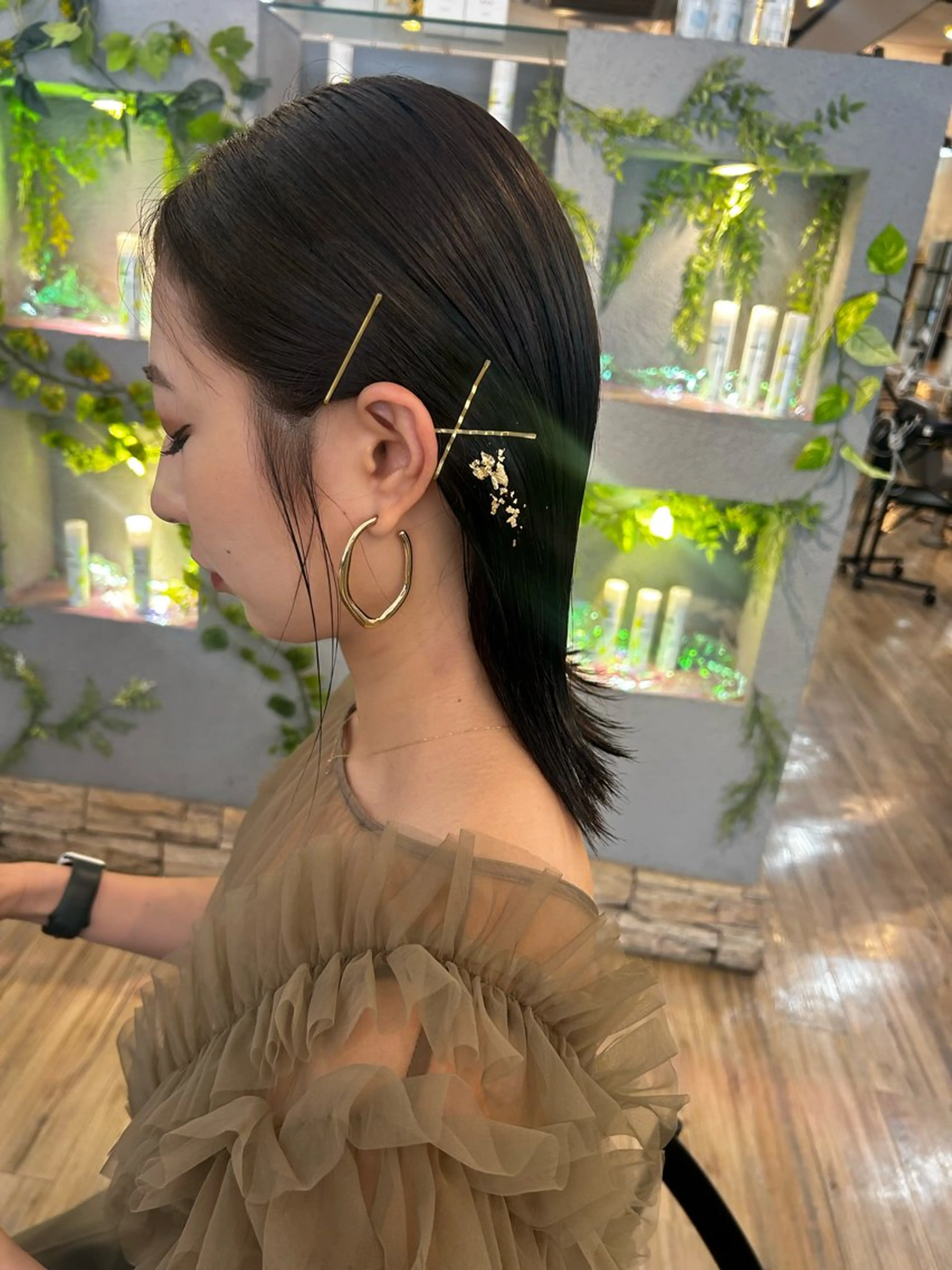 ヘアアレンジ ヘアセット ミナミ🩰デサインカ ラー♡ヘアセットのヘアスタイル