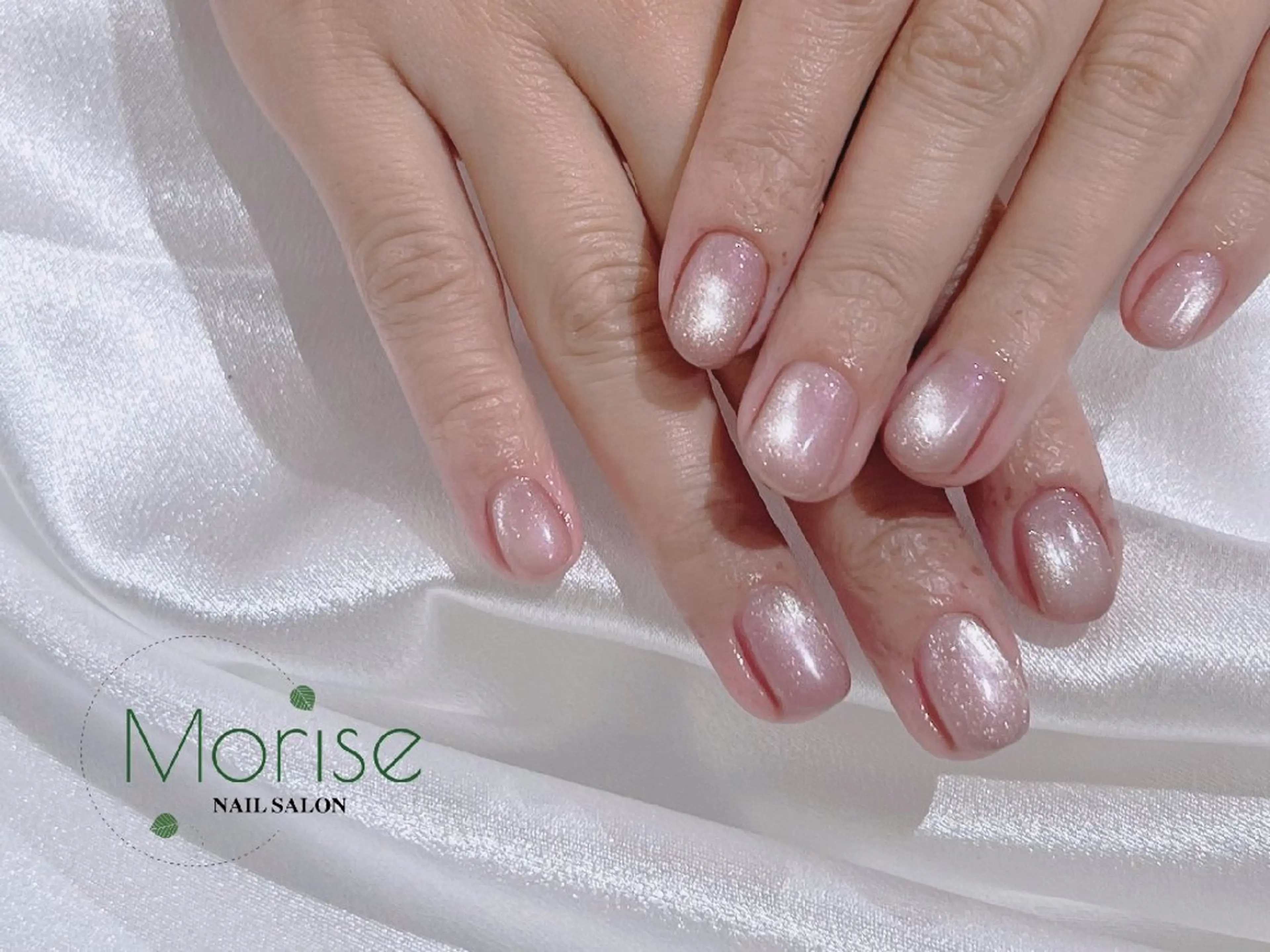 ネイル フットネイル フレンチネイル ジェルネイル ガラスフレンチ 韓国ネイル ハンドネイル ハンドケア MoriseNail 原宿店のネイルデザイン