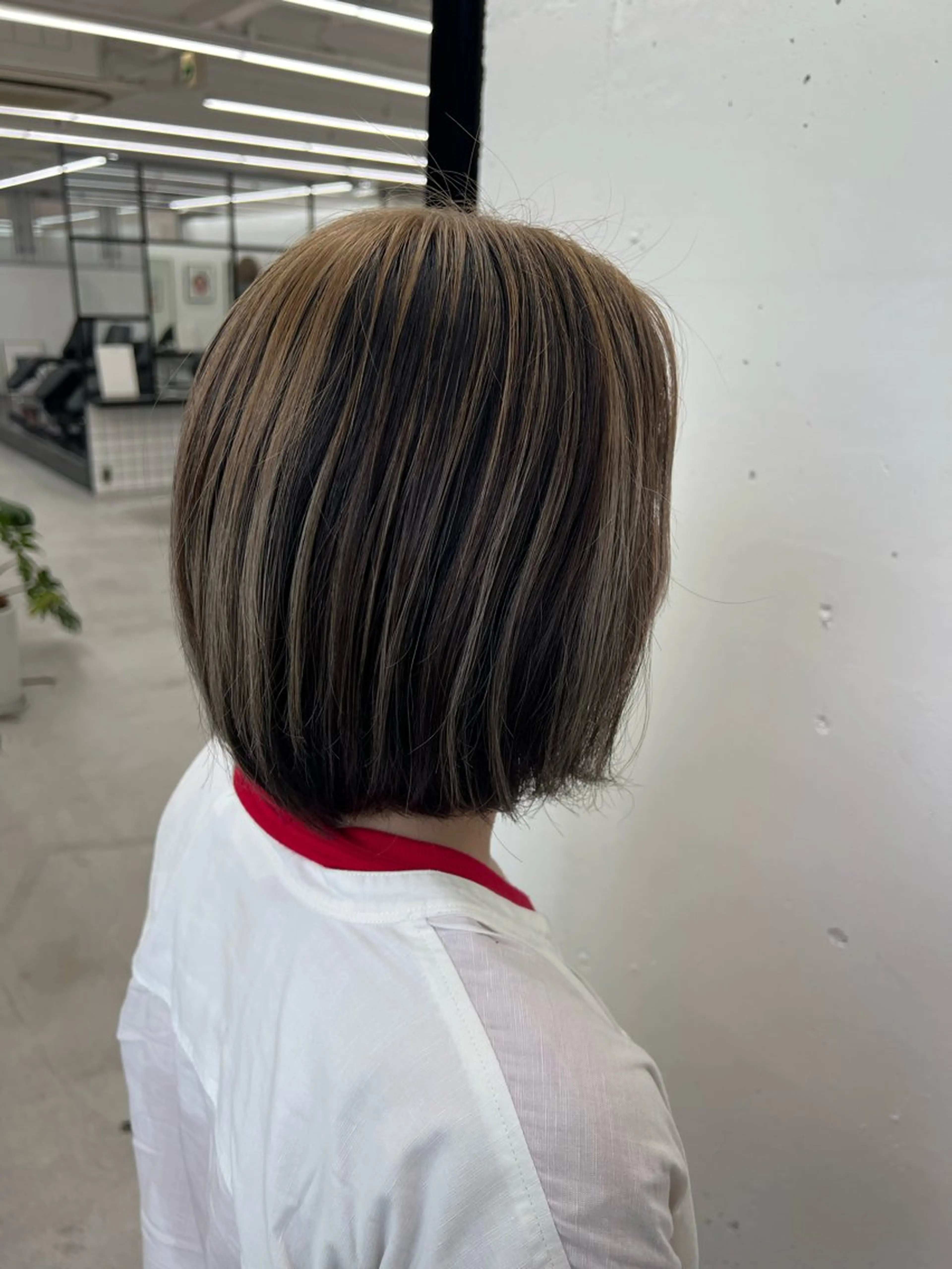 ミディアム カラー ベージュカラー ブリーチ ヘアカラー トリートメント あすか JILLSTUDIOのヘアスタイル