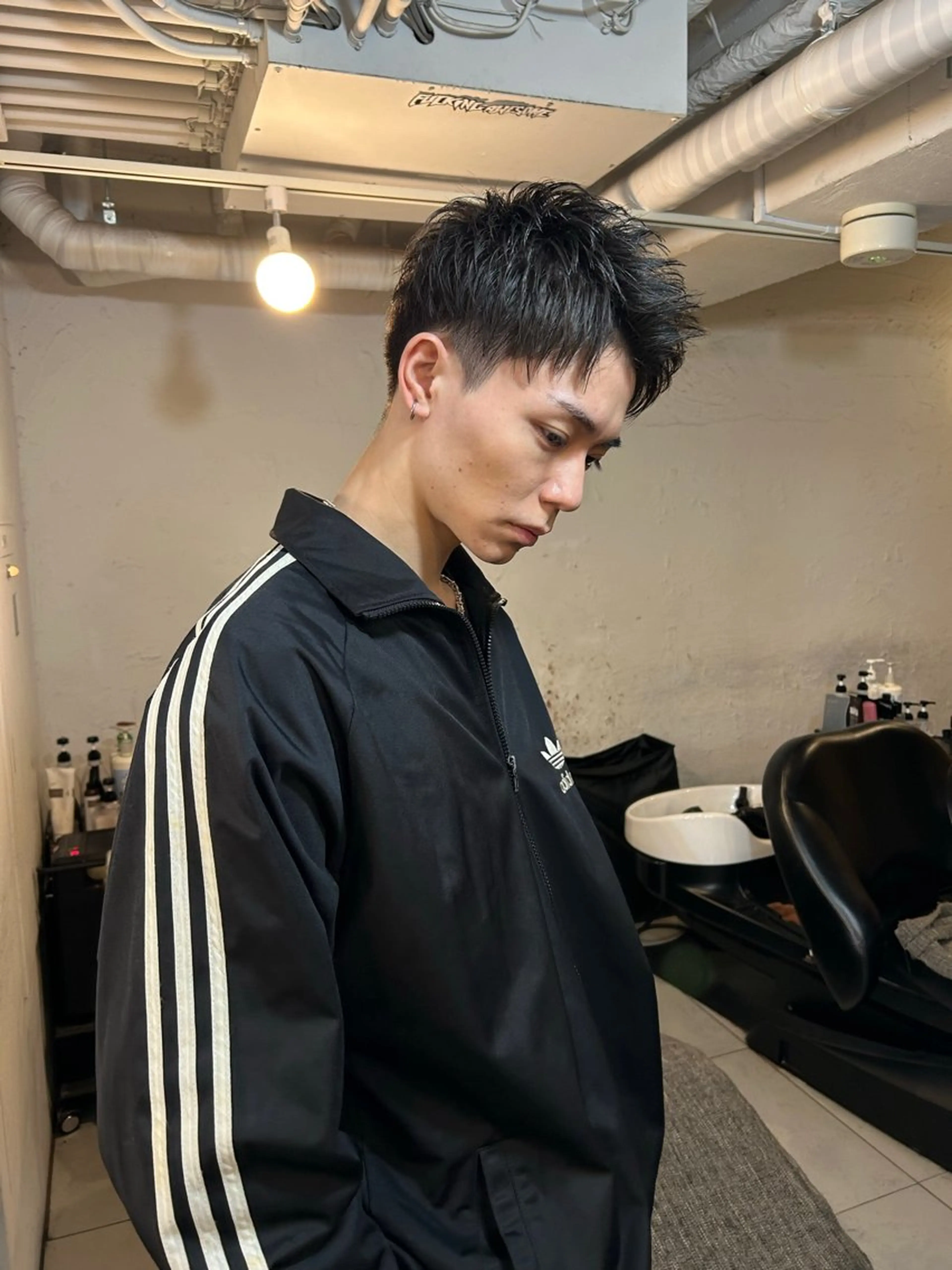 メンズ アップバング カット メンズ特化美容師 水野友貴のヘアスタイル