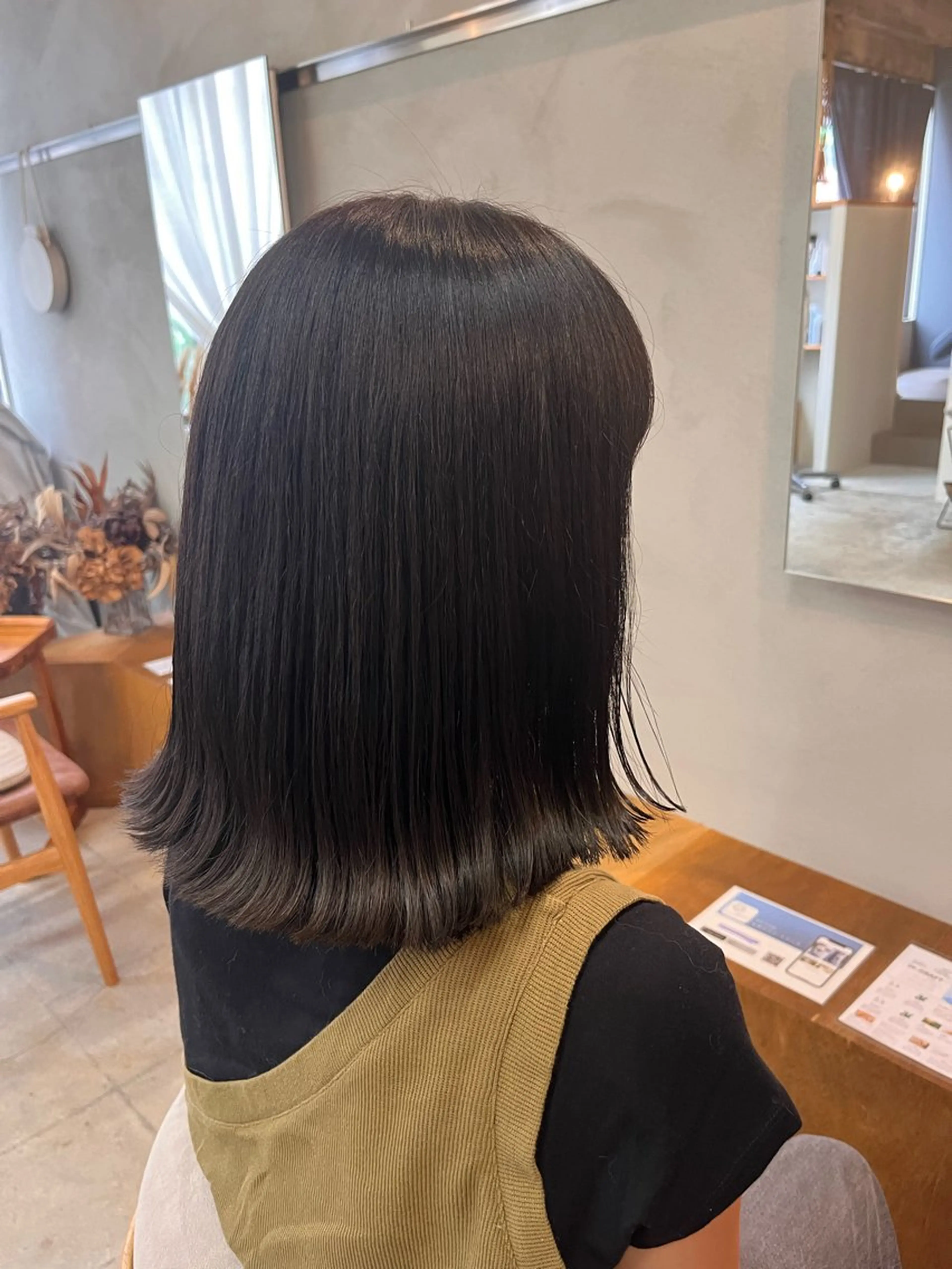 ミディアム カラー ボブ 外ハネヘア 暖色カラー／ ヘアセット🌛櫻井舞のヘアスタイル