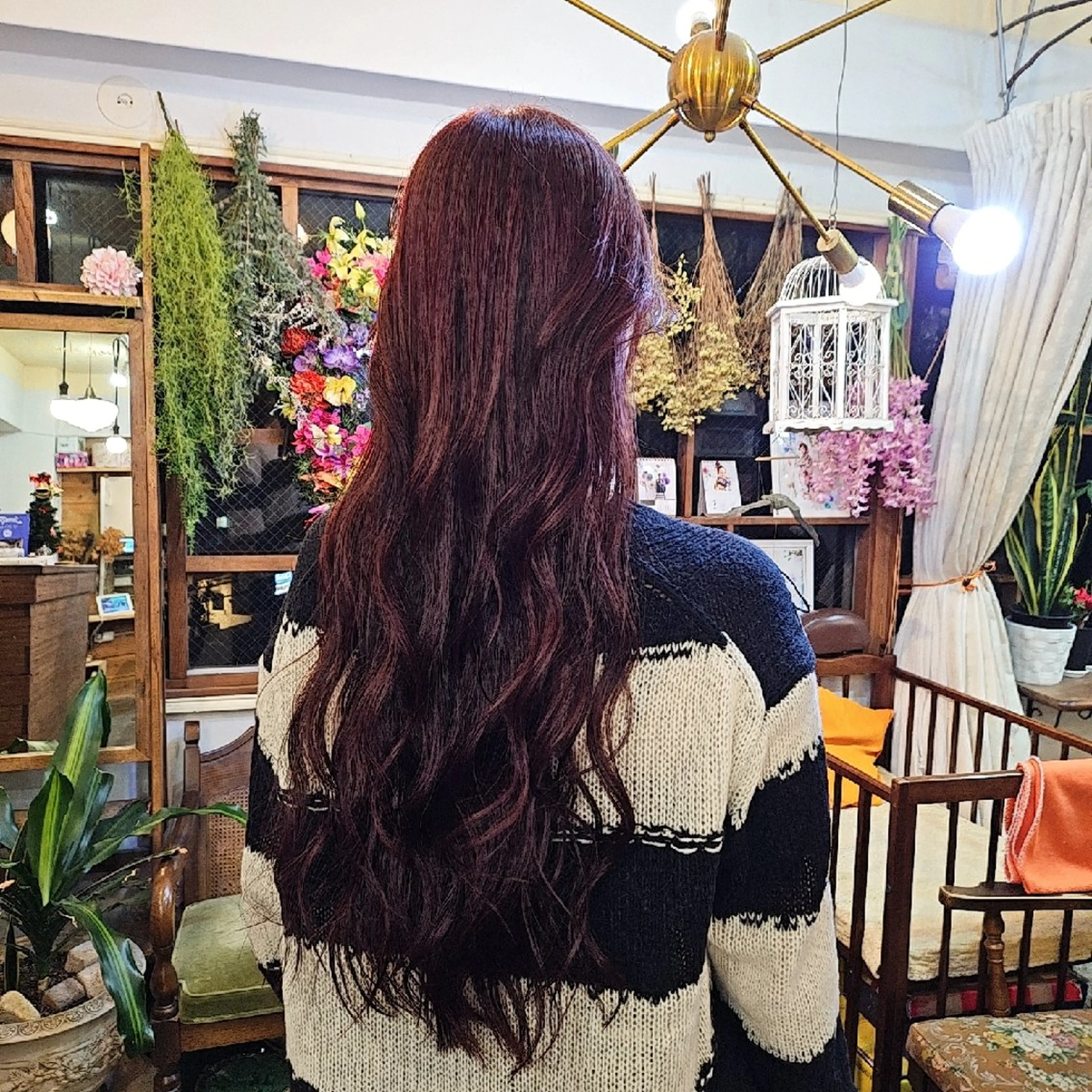 ロング カラー トリートメント ヘアカラー トリートメント かりん/LeeLee /原宿/ハイトーンのヘアスタイル