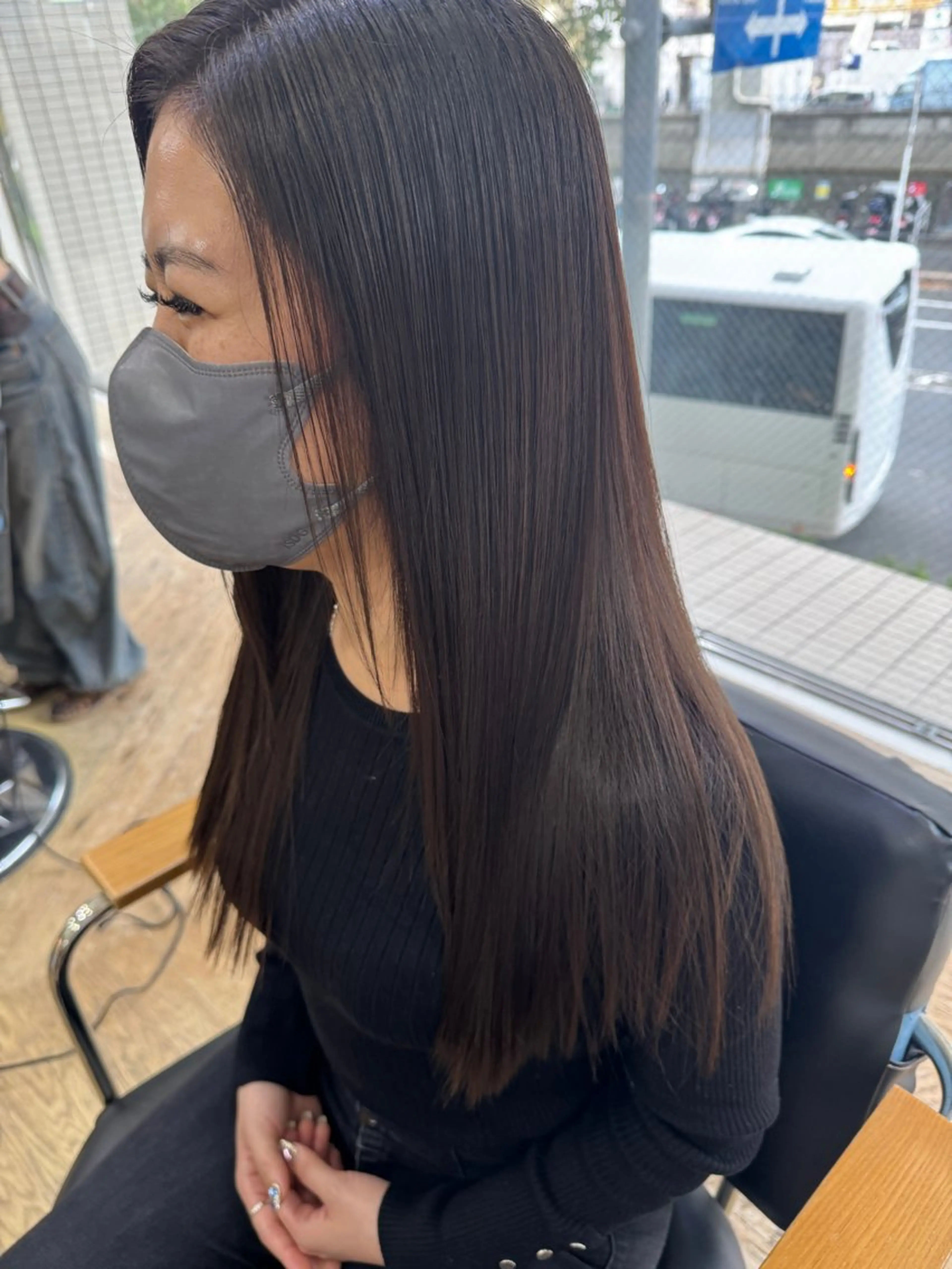 縮毛矯正の写真