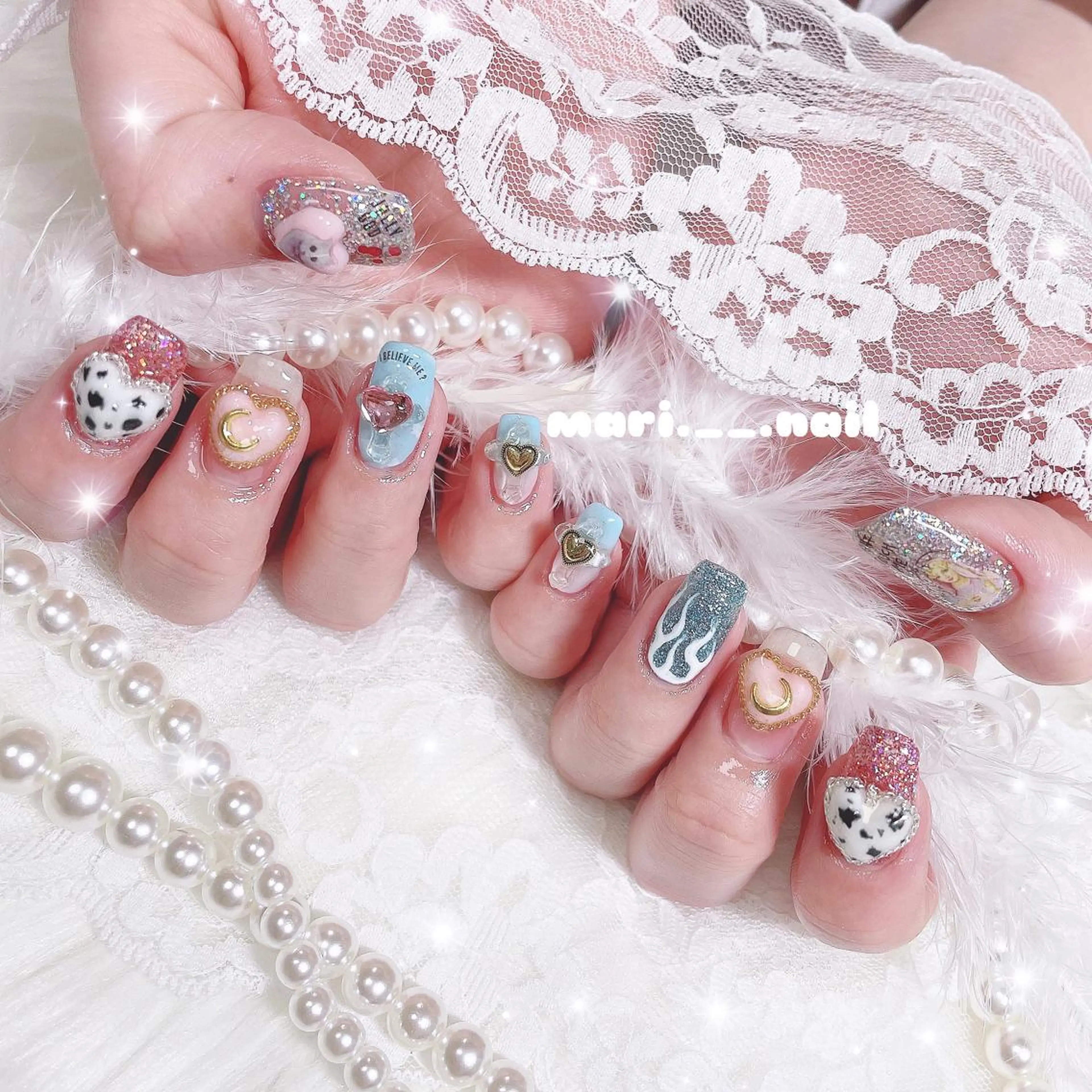 ネイル 🎀 Mayu 🎀痛ネイルのネイルデザイン