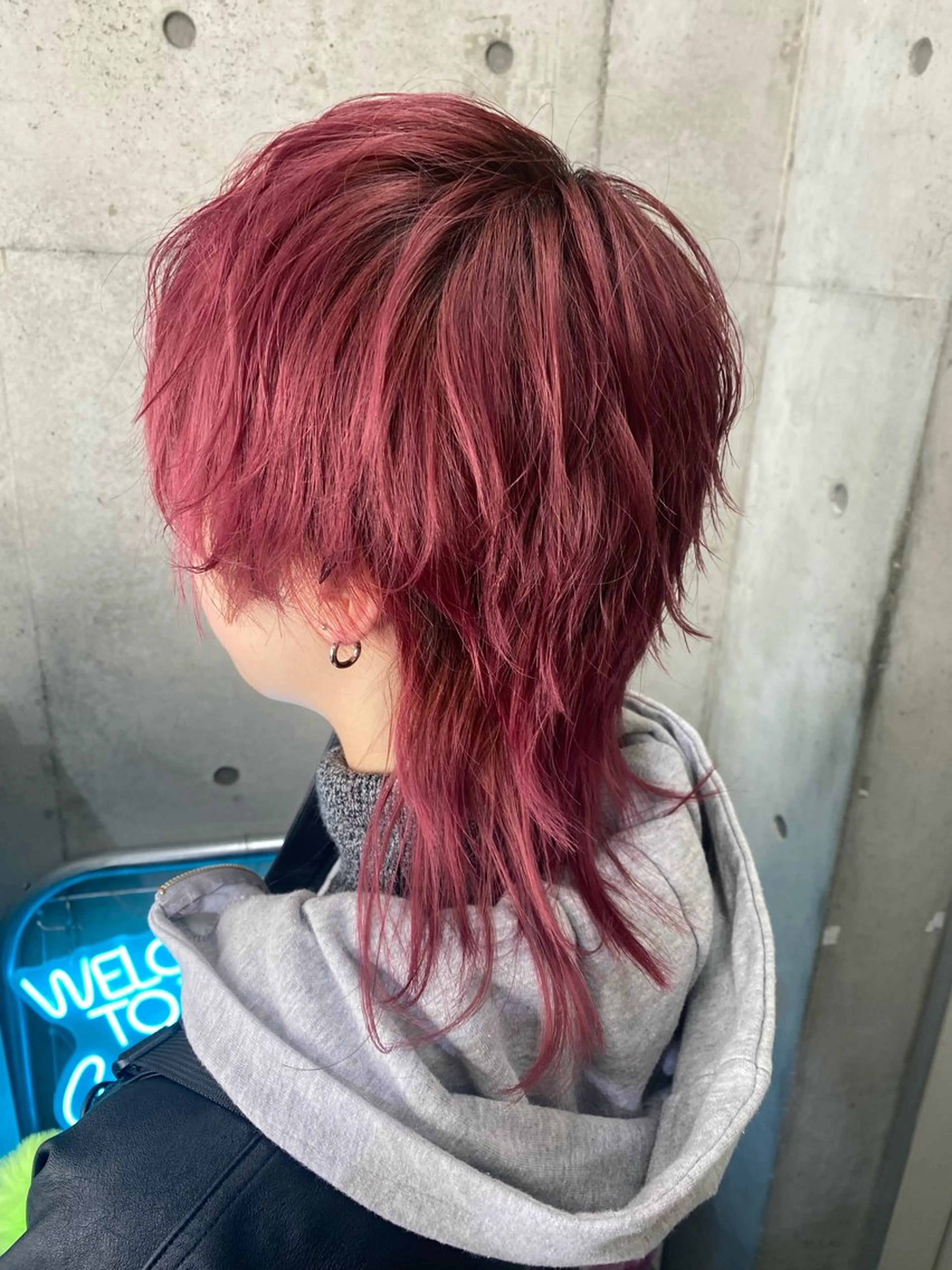 ショート ウルフカット カット ヘアカラー 國分 伸也のヘアスタイル
