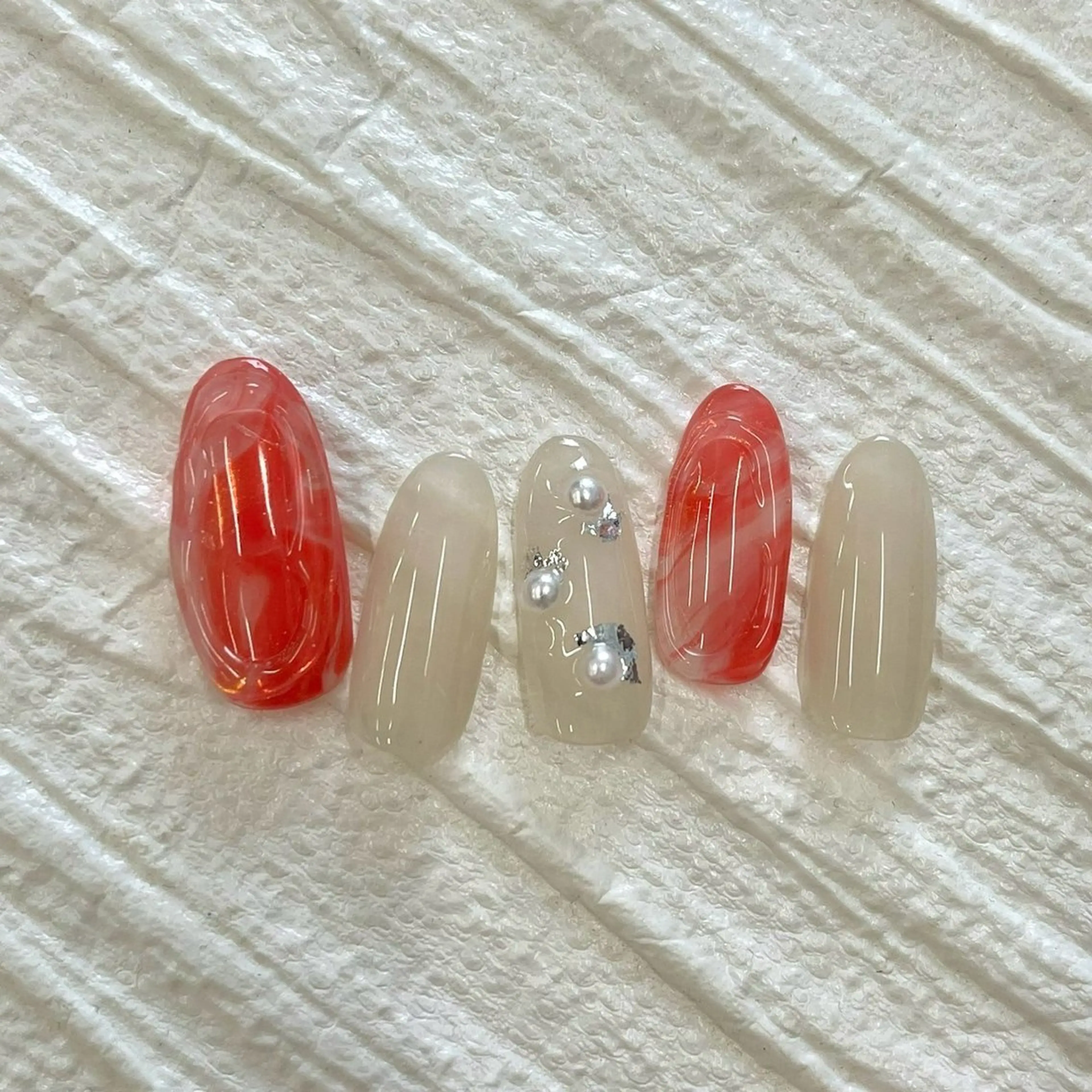 ネイル ⭐︎休業中の練習⭐︎ JNA認定講師髙橋のネイルデザイン