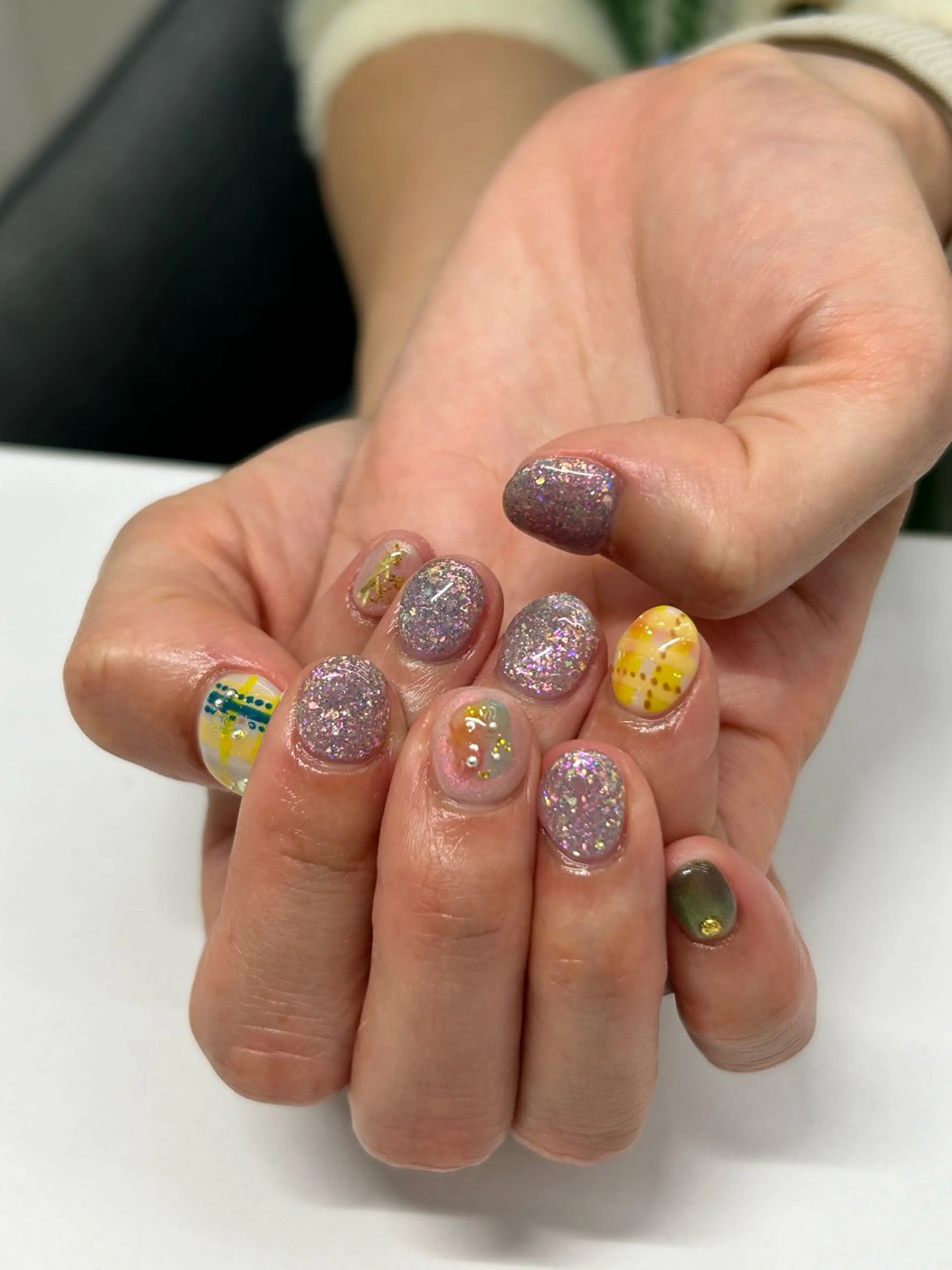 ネイル ハンドネイル プライベートネイルサロンone nail所属・one nail 【カラフル/個性派】のネイルデザイン