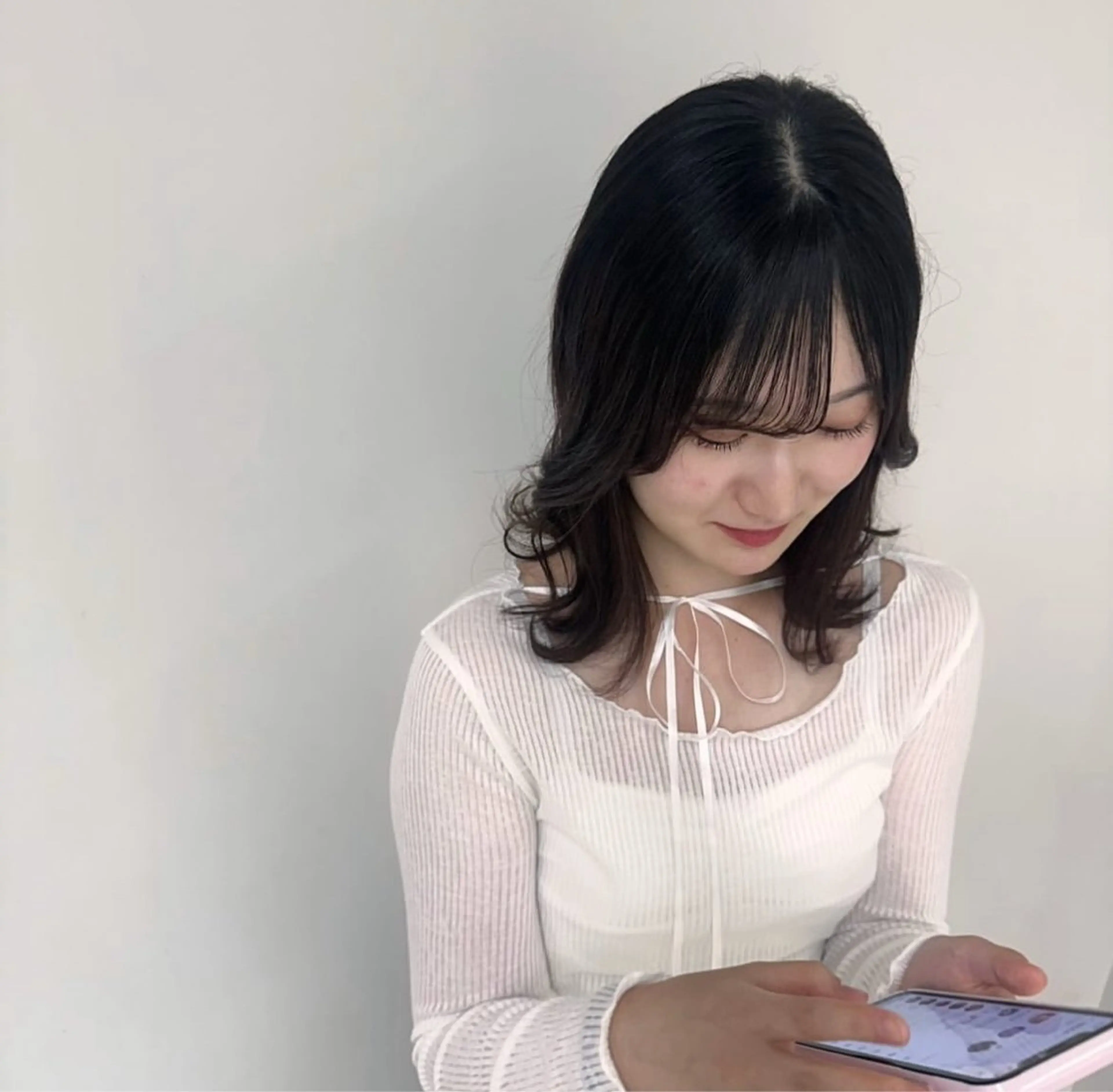 ミディアム ヘアアレンジ 美容casita カシータ所属・Nagumo Mizukiのヘアスタイル